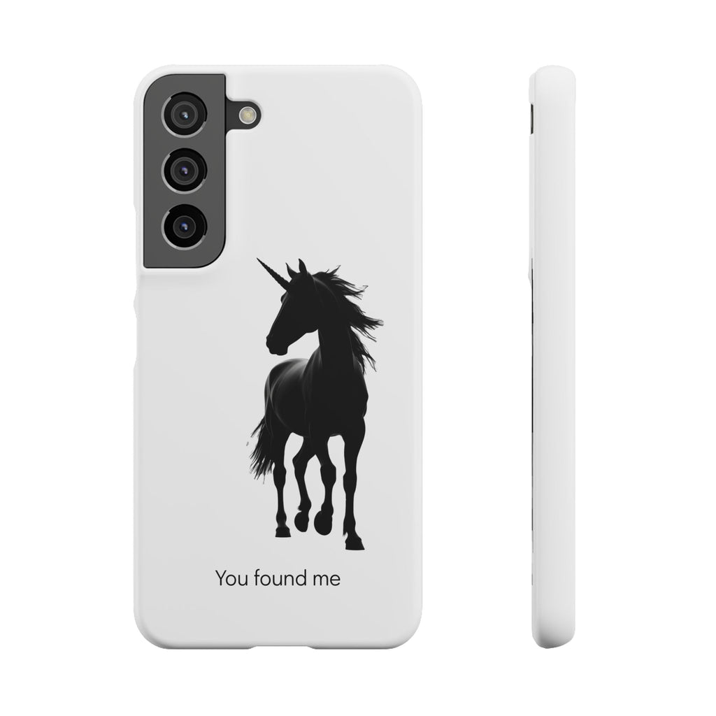 Unicorn Silhouette Phone Case – 'You found me' Protective Snap Case