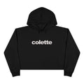 colette Cropped Hoodie — Minimal Logo Crop Sweatshirt