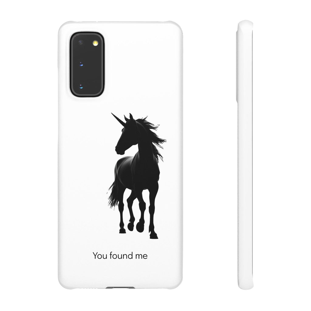 Unicorn Silhouette Phone Case – 'You found me' Protective Snap Case