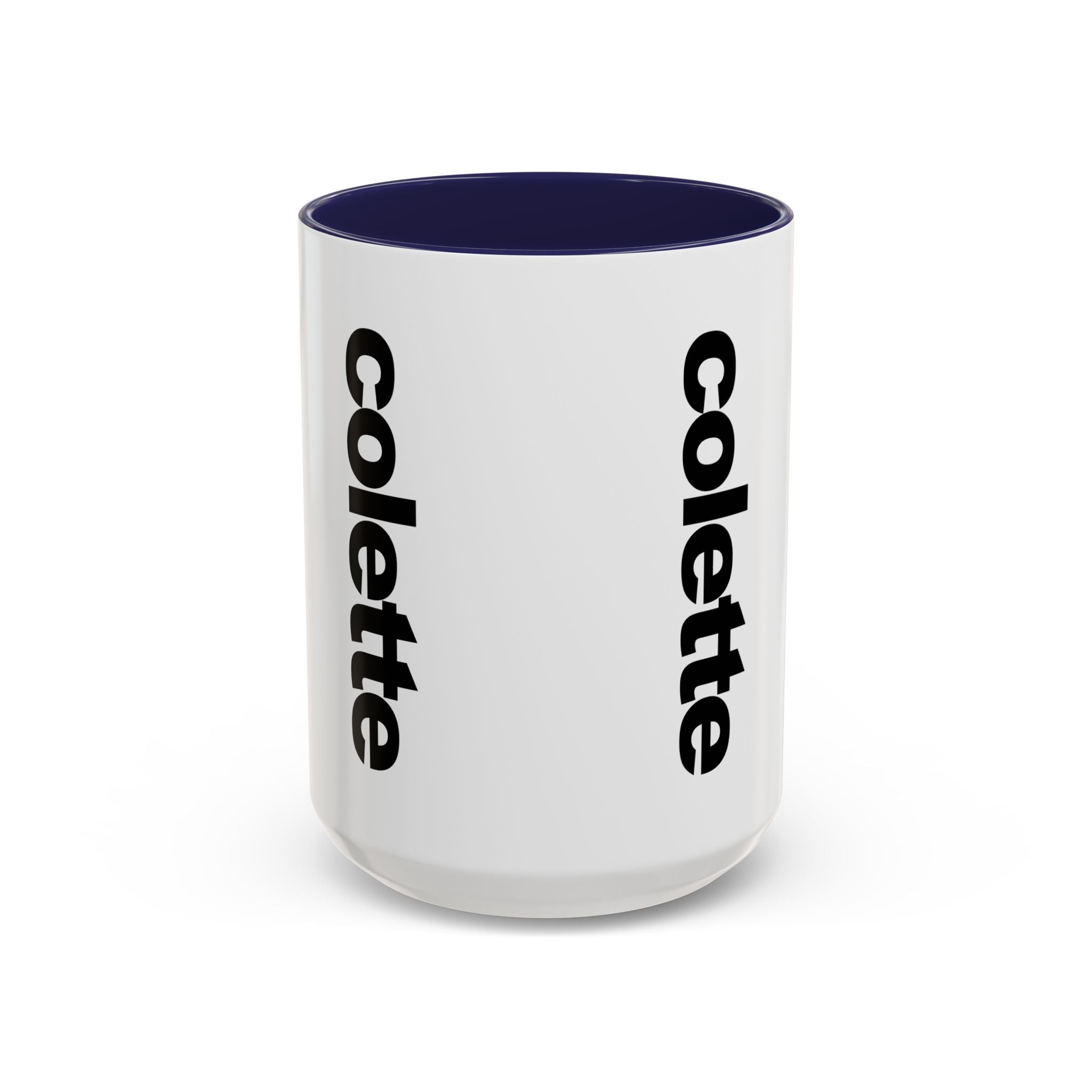 colette Accent Coffee Mug – Color Handle & Interior (11/15oz)