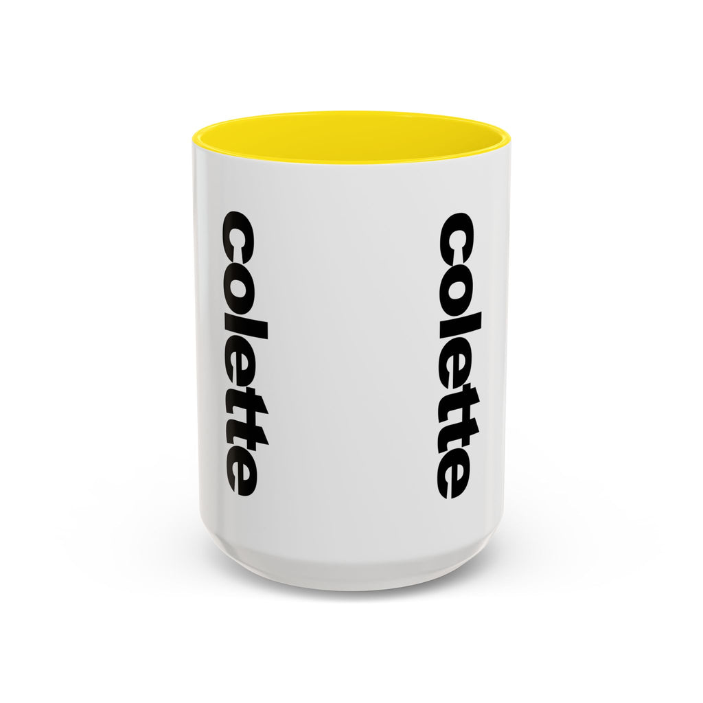 colette Accent Coffee Mug – Color Handle & Interior (11/15oz)