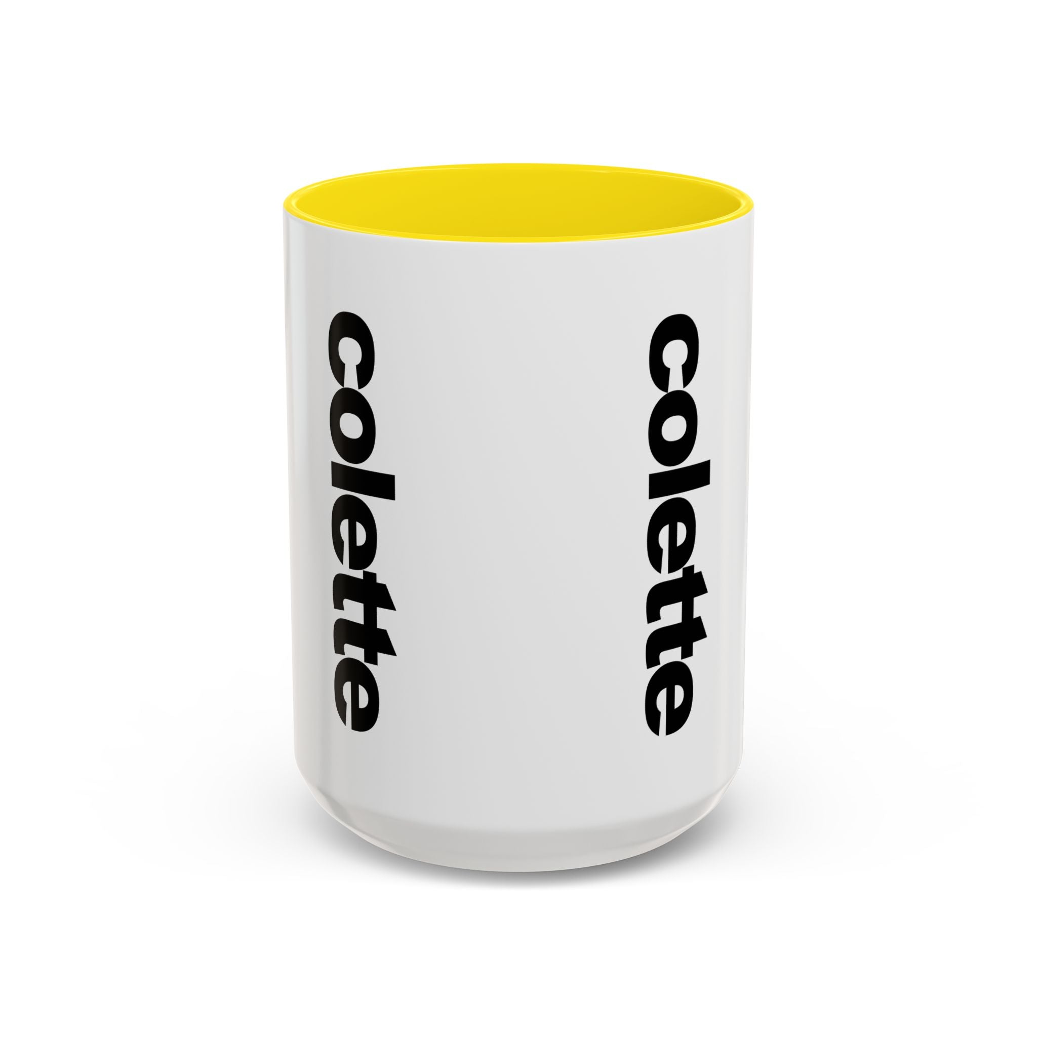 colette Accent Coffee Mug – Color Handle & Interior (11/15oz)