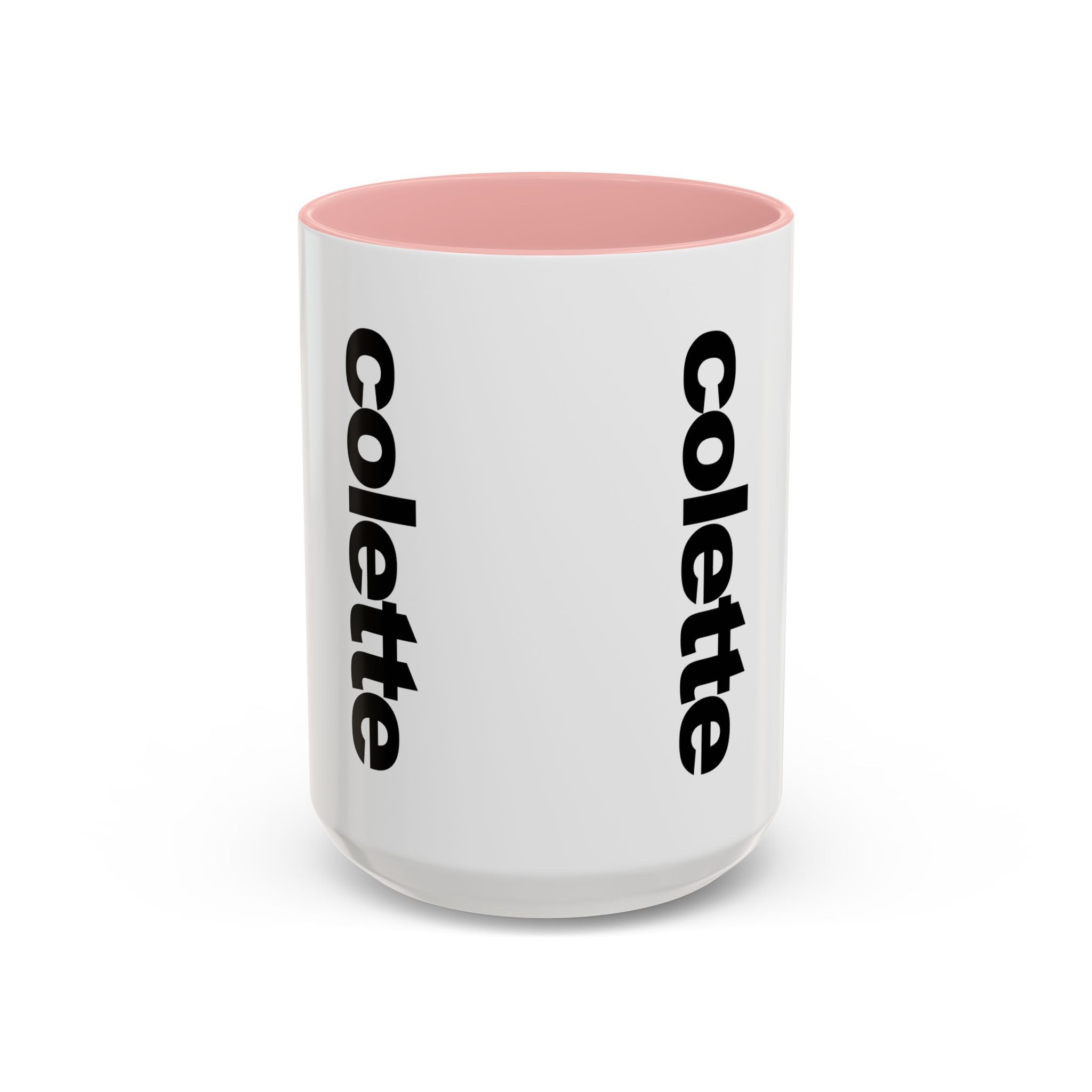 colette Accent Coffee Mug – Color Handle & Interior (11/15oz)
