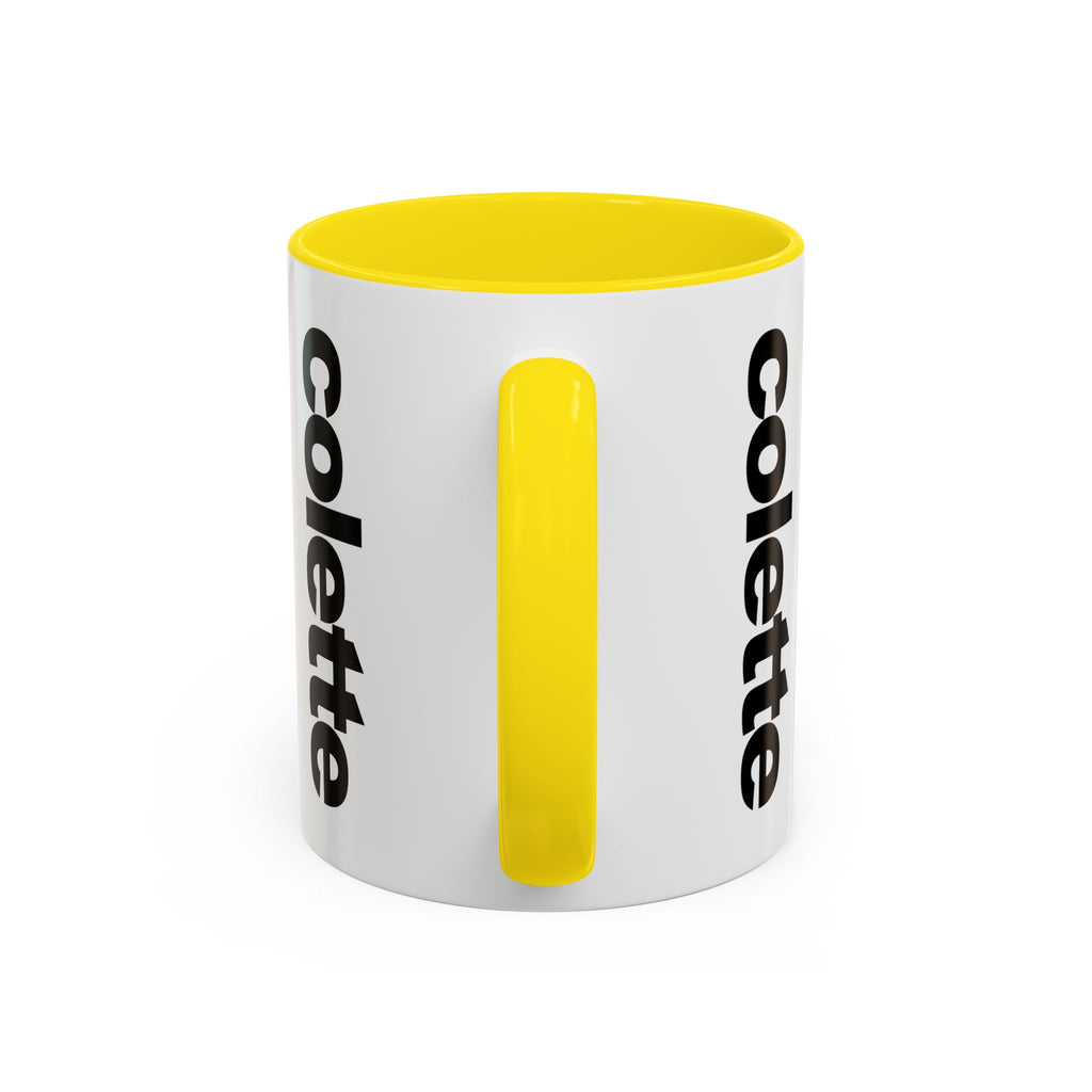 colette Accent Coffee Mug – Color Handle & Interior (11/15oz)