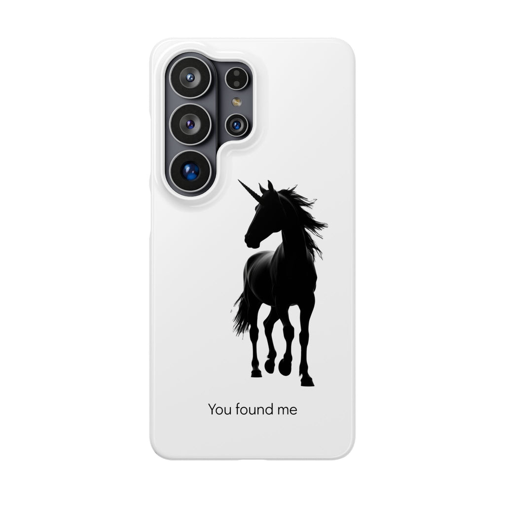 Unicorn Silhouette Phone Case – 'You found me' Protective Snap Case