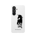 Unicorn Silhouette Phone Case – 'You found me' Protective Snap Case