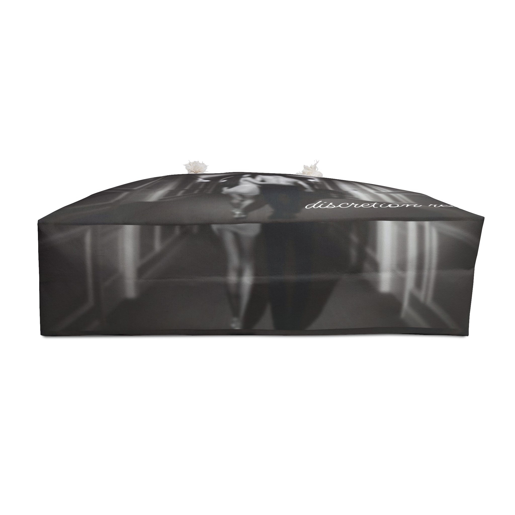 Carlysle Weekender Bag — Moody Black & White Couple Photo Travel Tote