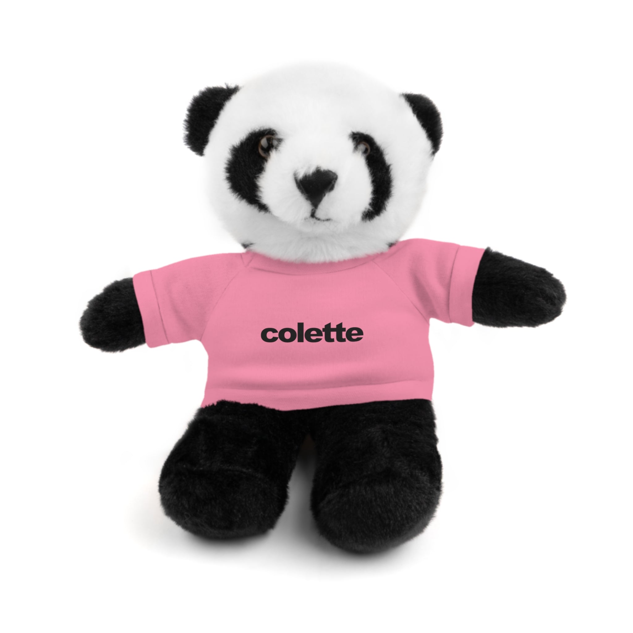Stuffed Animal with 'colette' Logo Tee - 6 ANIMALS & 6 COLORS