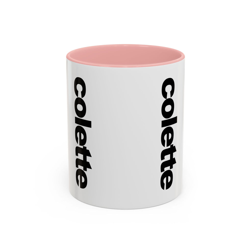 colette Accent Coffee Mug – Color Handle & Interior (11/15oz)