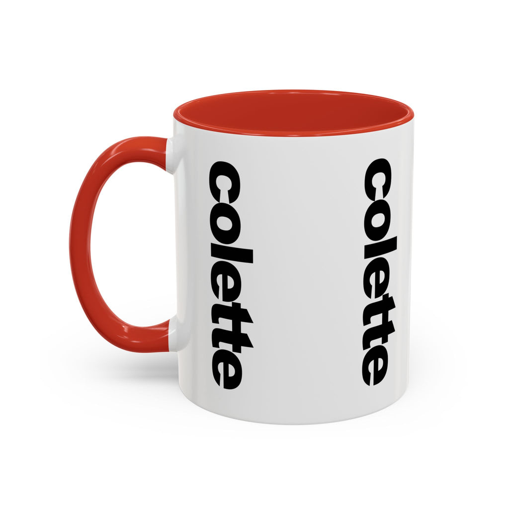 colette Accent Coffee Mug – Color Handle & Interior (11/15oz)