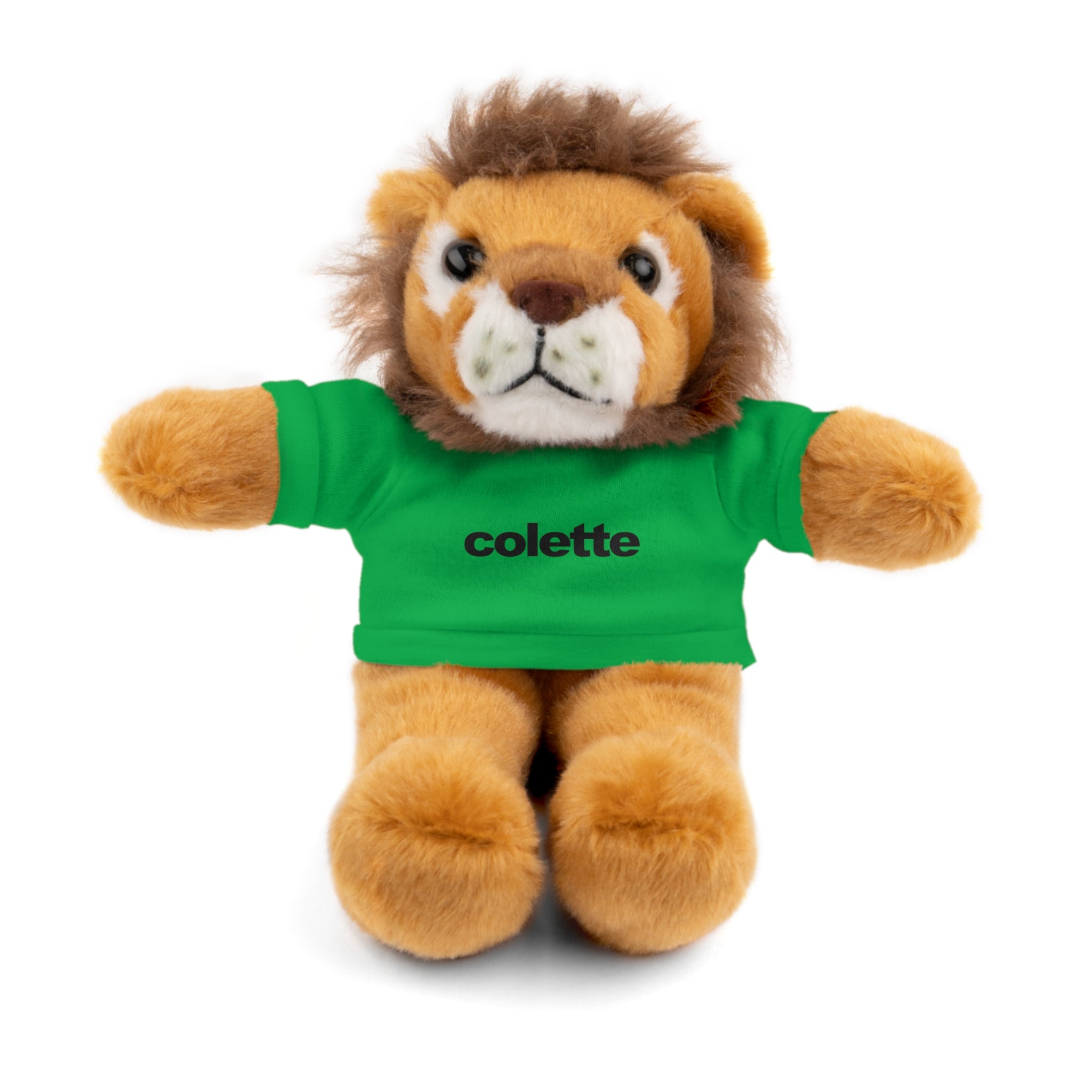 Stuffed Animal with 'colette' Logo Tee - 6 ANIMALS & 6 COLORS