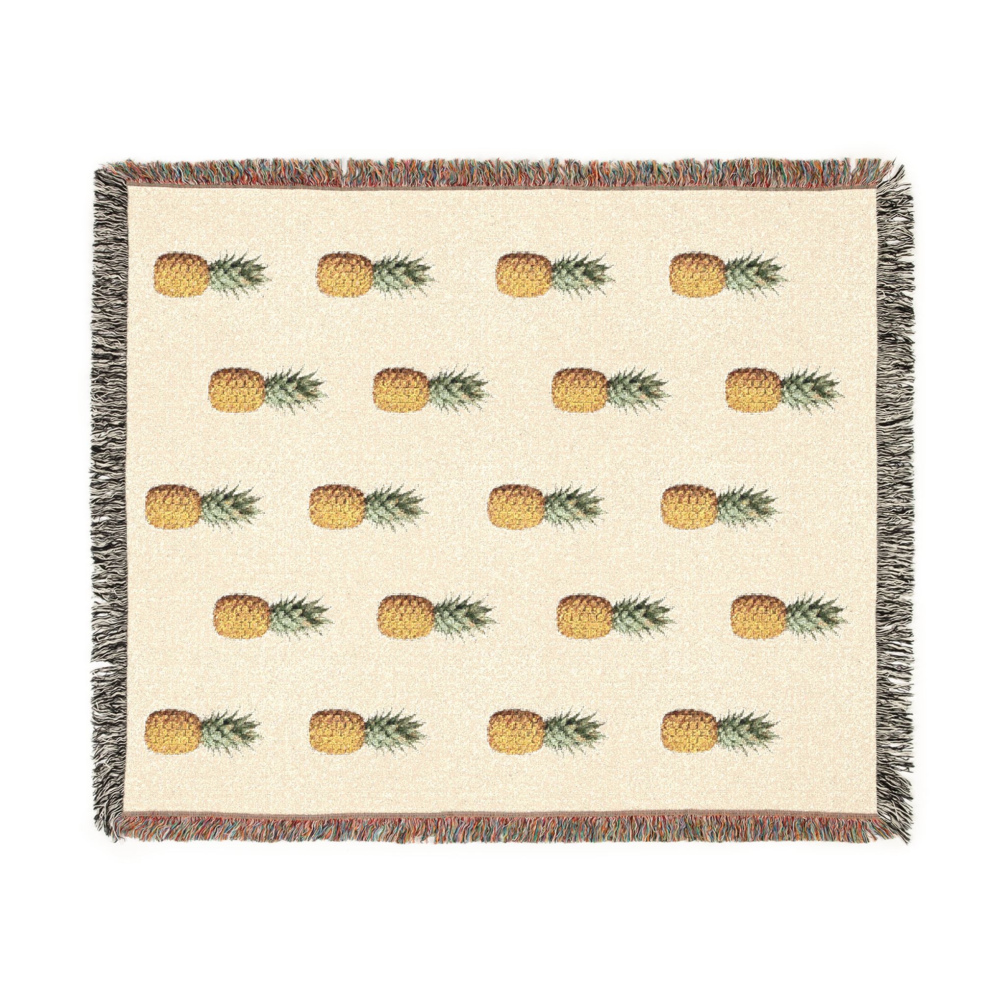 Pineapple Woven Throw Blanket - Decorative Throw