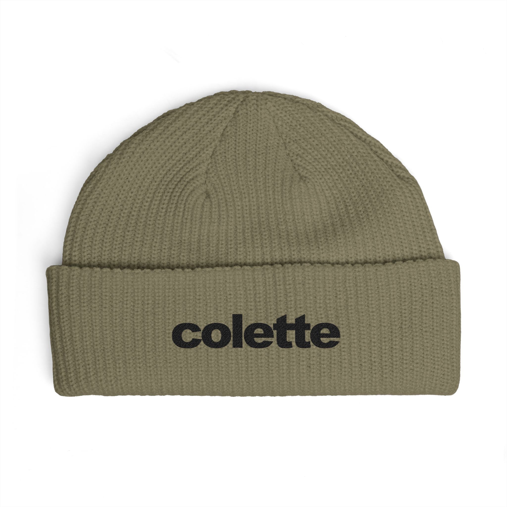 colette Cuff Beanie Ribbed Knit Winter Hat - 8 COLORS