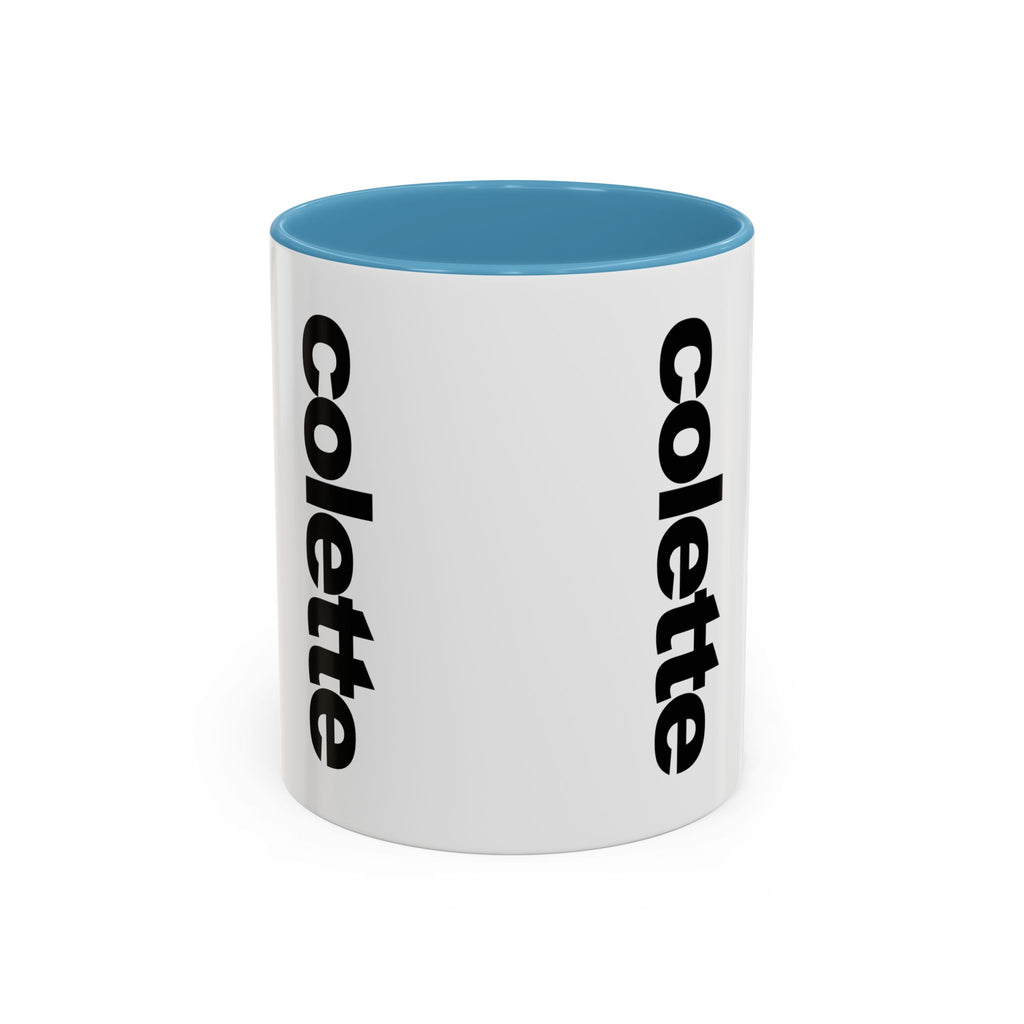 colette Accent Coffee Mug – Color Handle & Interior (11/15oz)