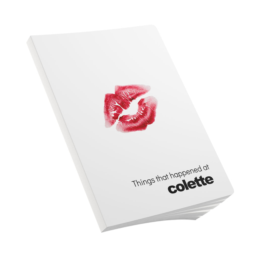 Softcover Journal — “Things that happened at colette” Kiss Print Notebook