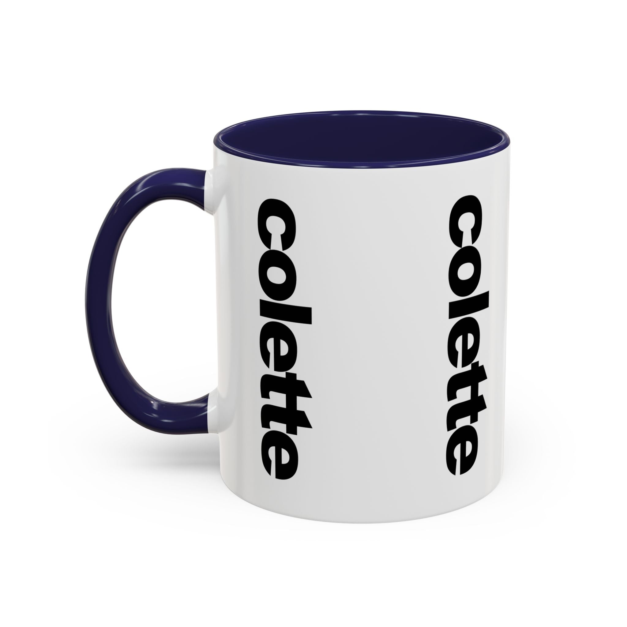 colette Accent Coffee Mug – Color Handle & Interior (11/15oz)