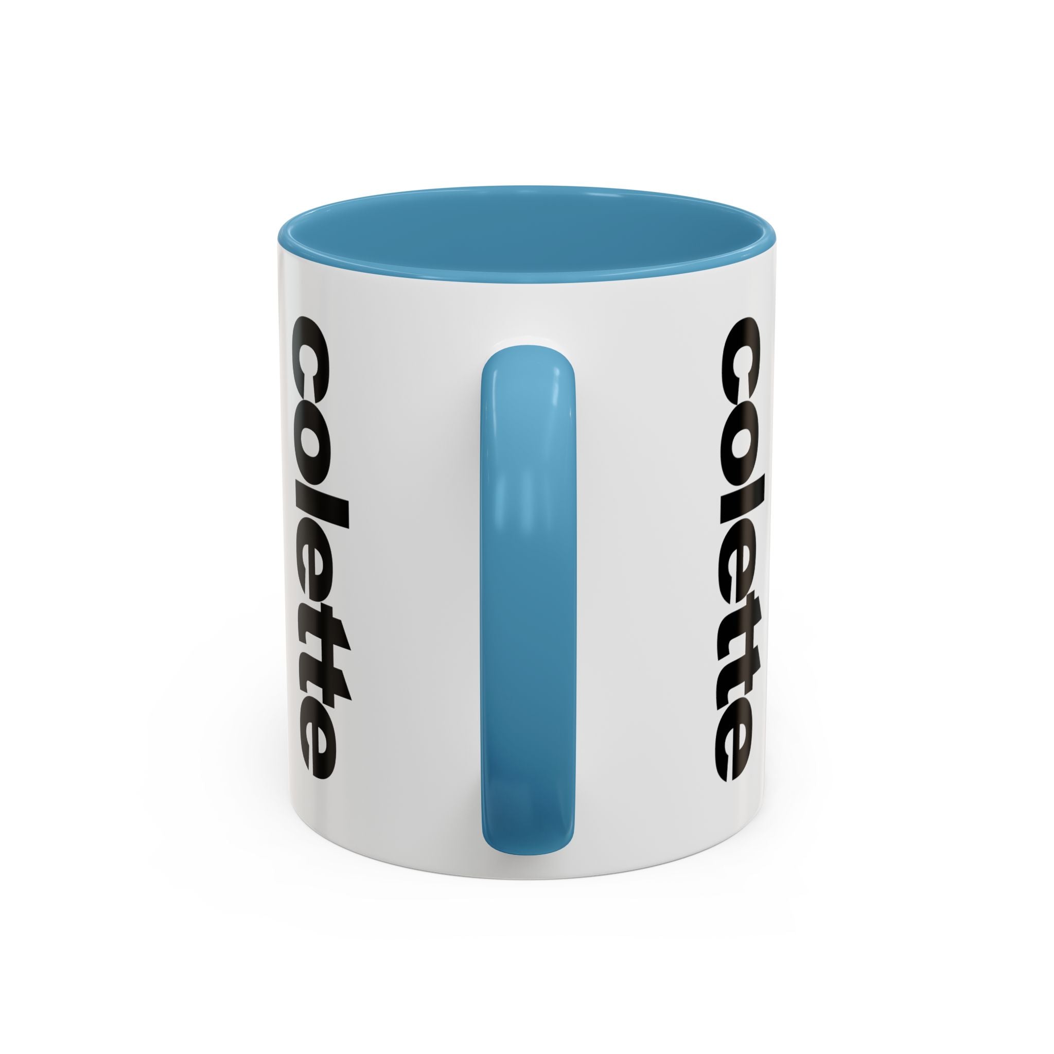 colette Accent Coffee Mug – Color Handle & Interior (11/15oz)