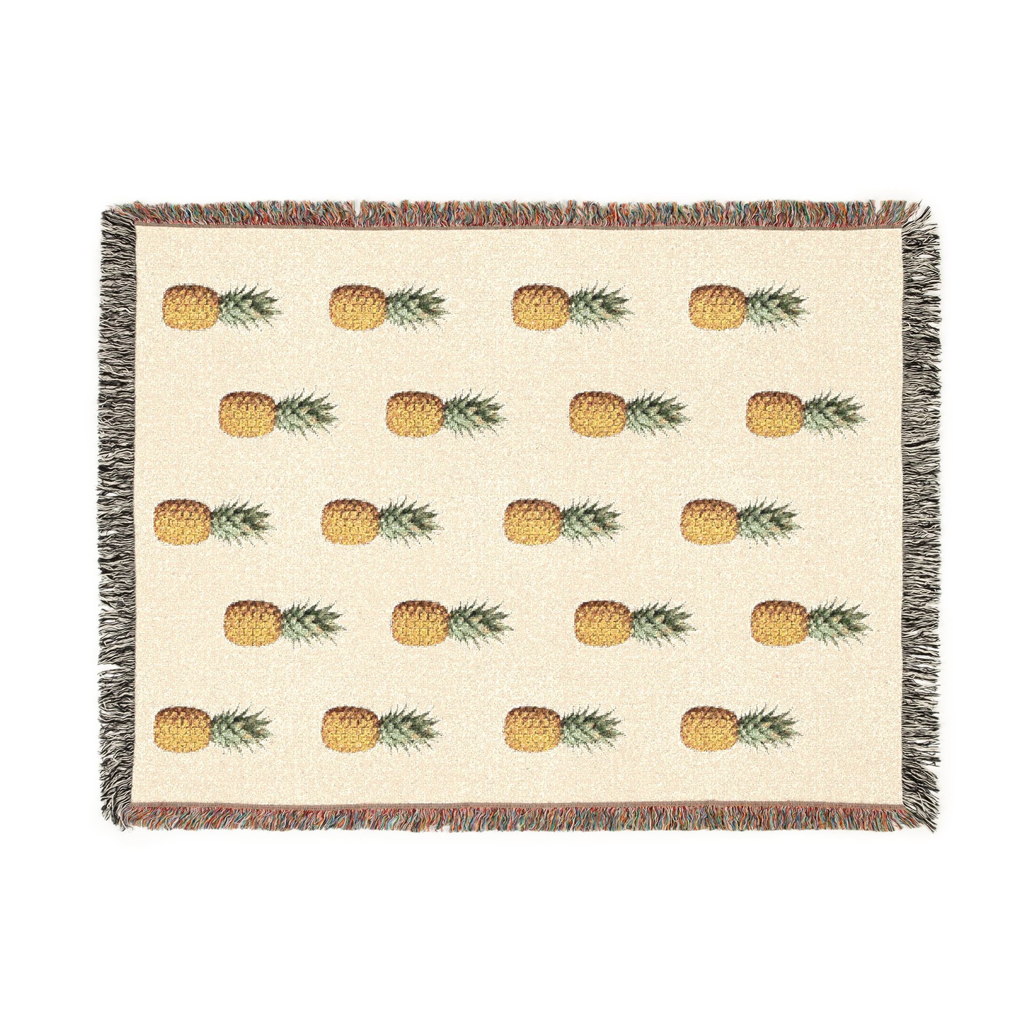 Pineapple Woven Throw Blanket - Decorative Throw