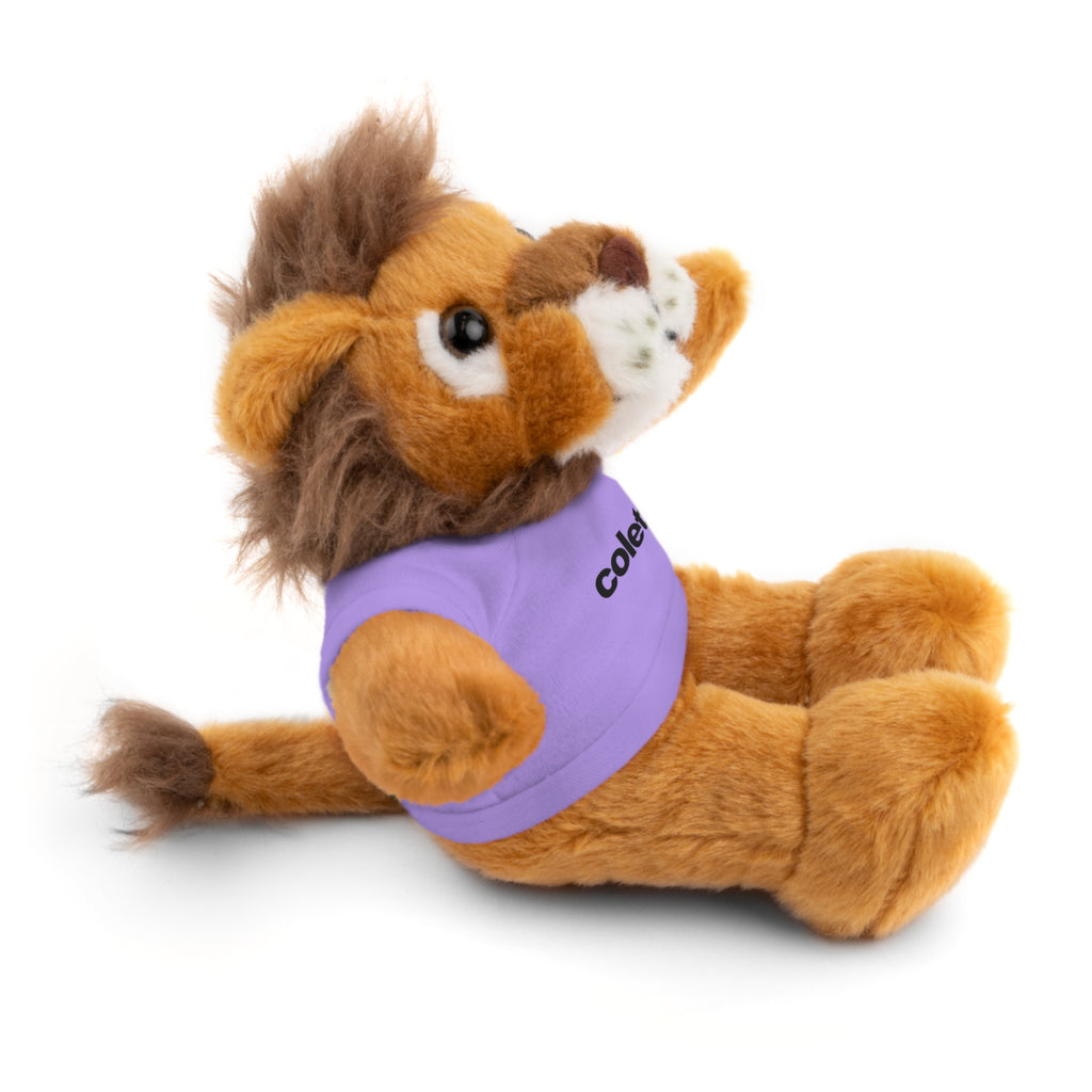 Stuffed Animal with 'colette' Logo Tee - 6 ANIMALS & 6 COLORS