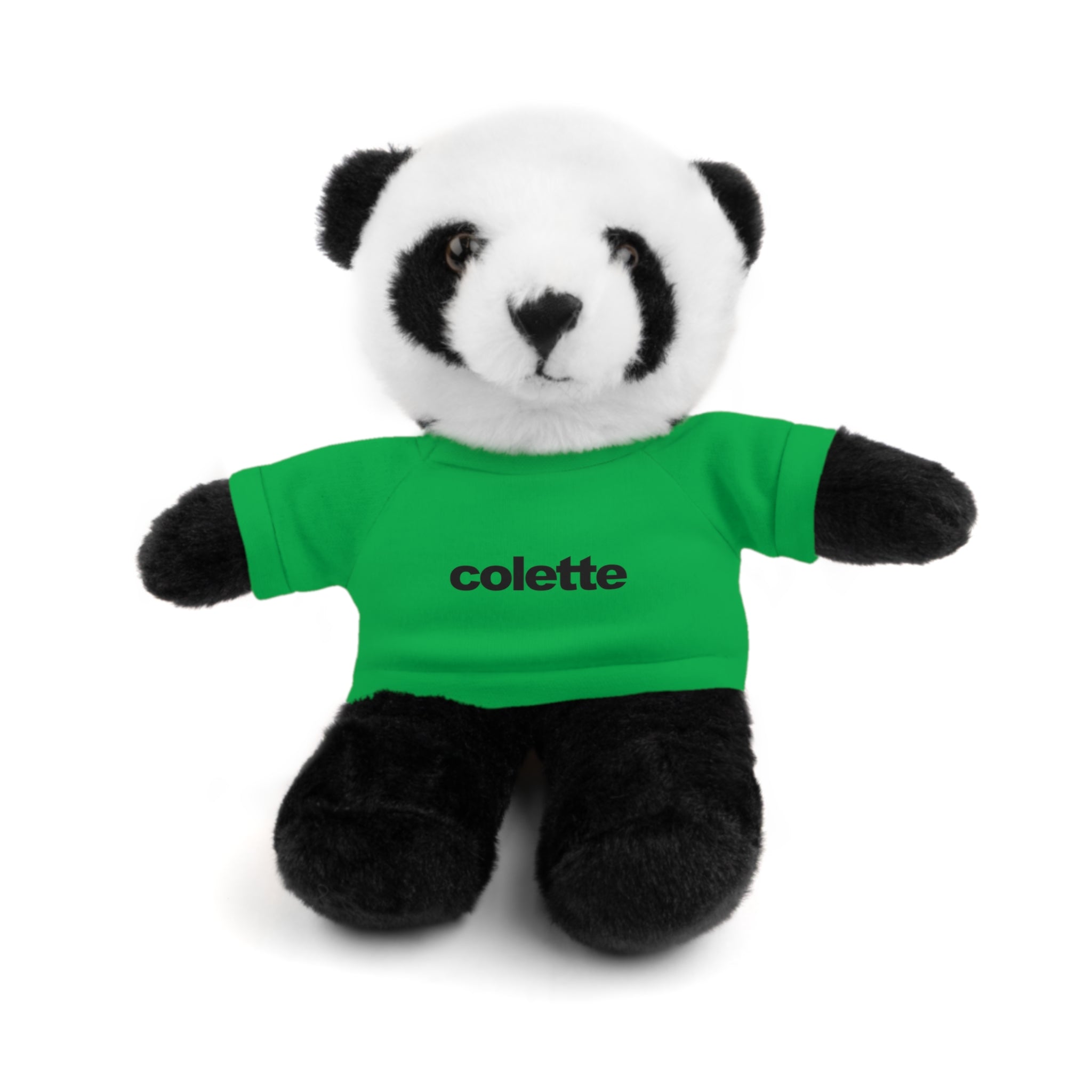 Stuffed Animal with 'colette' Logo Tee - 6 ANIMALS & 6 COLORS