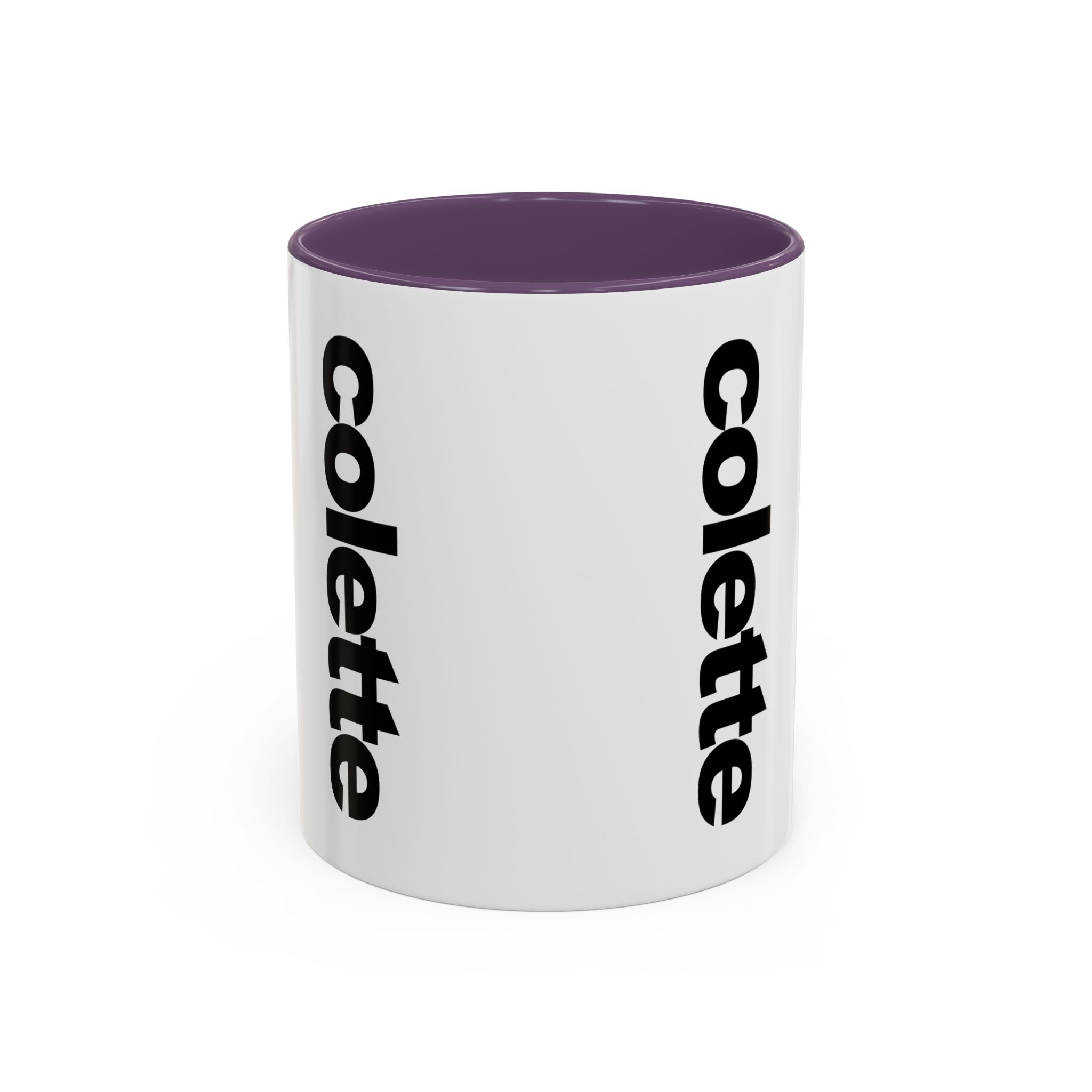 colette Accent Coffee Mug – Color Handle & Interior (11/15oz)