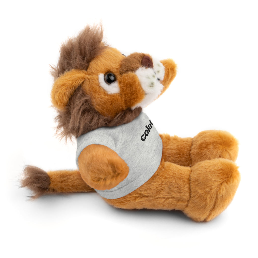 Stuffed Animal with 'colette' Logo Tee - 6 ANIMALS & 6 COLORS