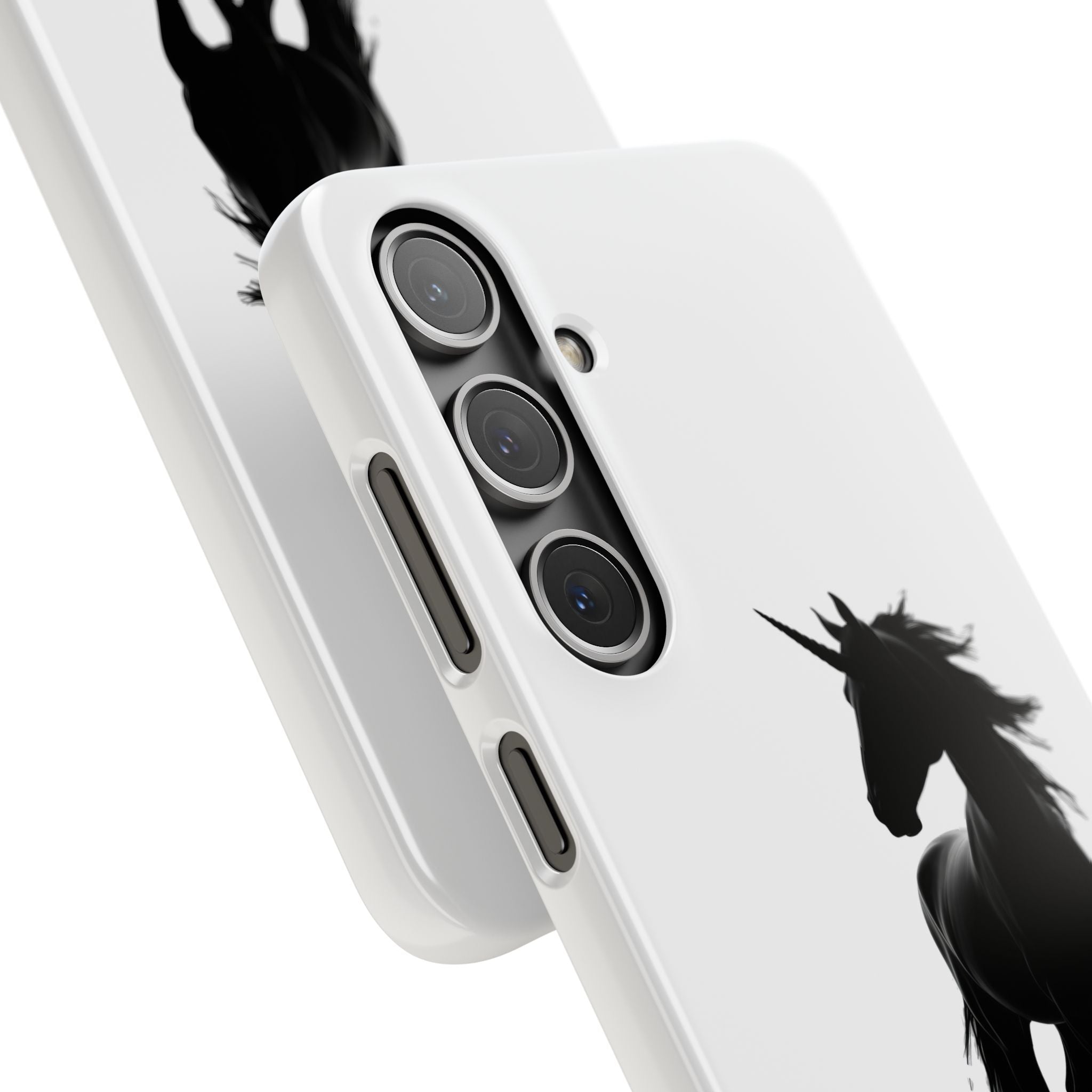 Unicorn Silhouette Phone Case – 'You found me' Protective Snap Case