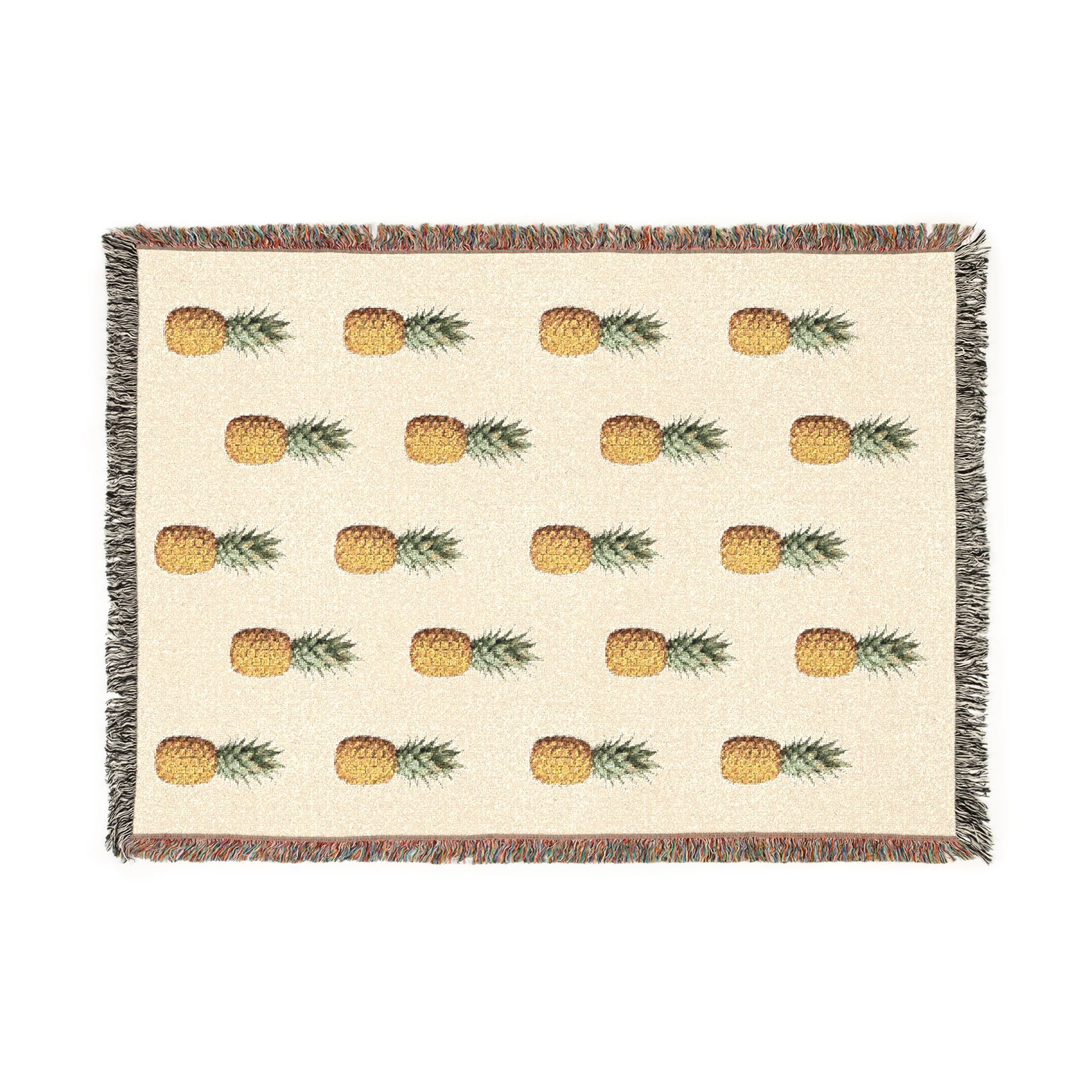 Pineapple Woven Throw Blanket - Decorative Throw