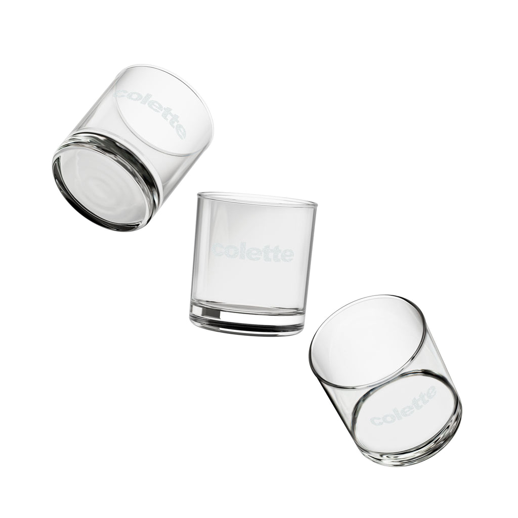 Engraved Whiskey Glass 10.5 oz - Personalized 'colette' Rocks Glass