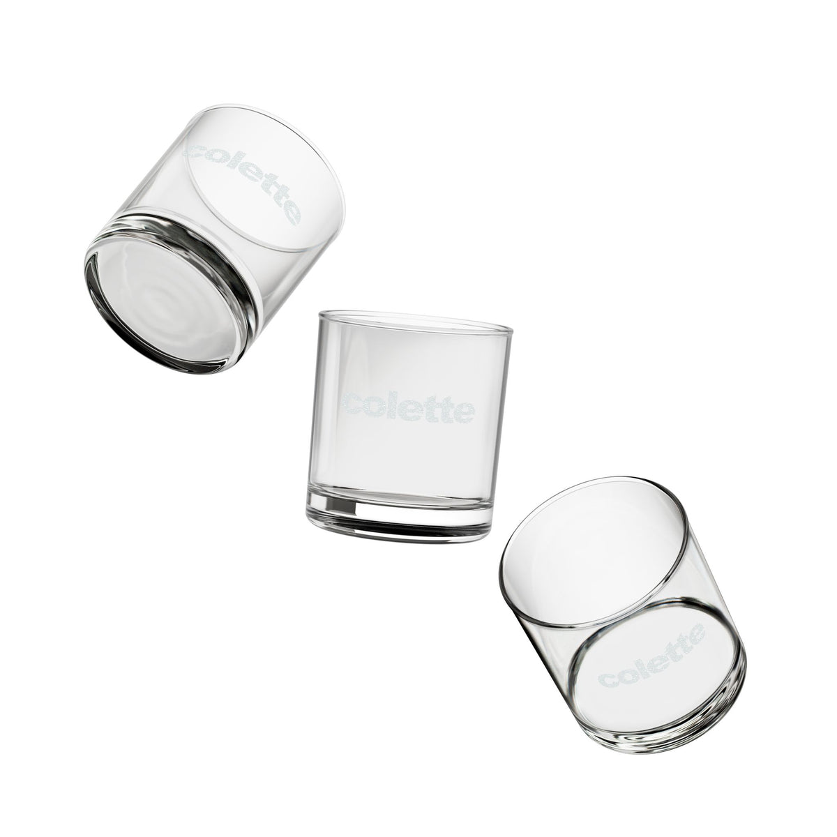 Engraved Whiskey Glass 10.5 oz - Personalized 'colette' Rocks Glass