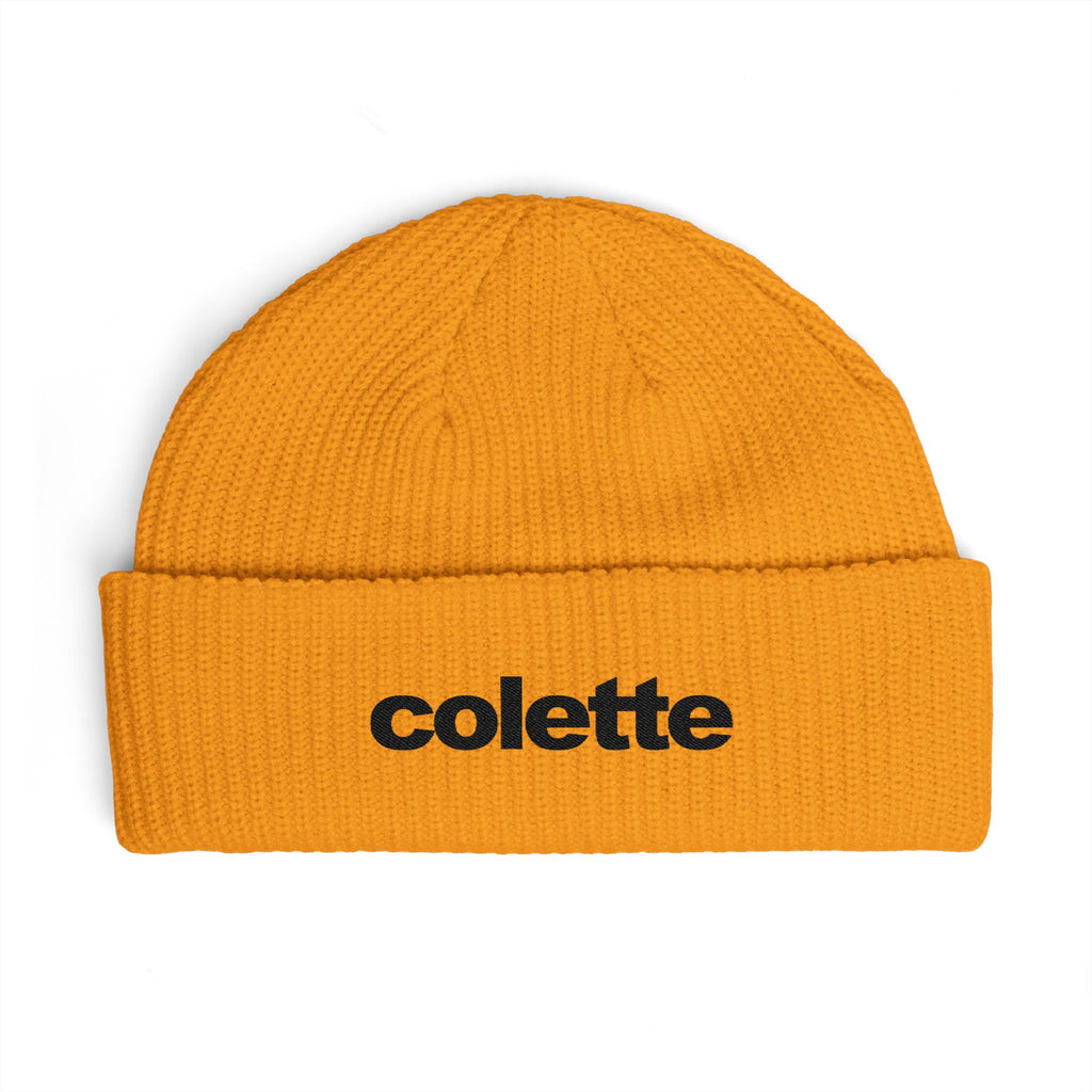 colette Cuff Beanie Ribbed Knit Winter Hat - 8 COLORS
