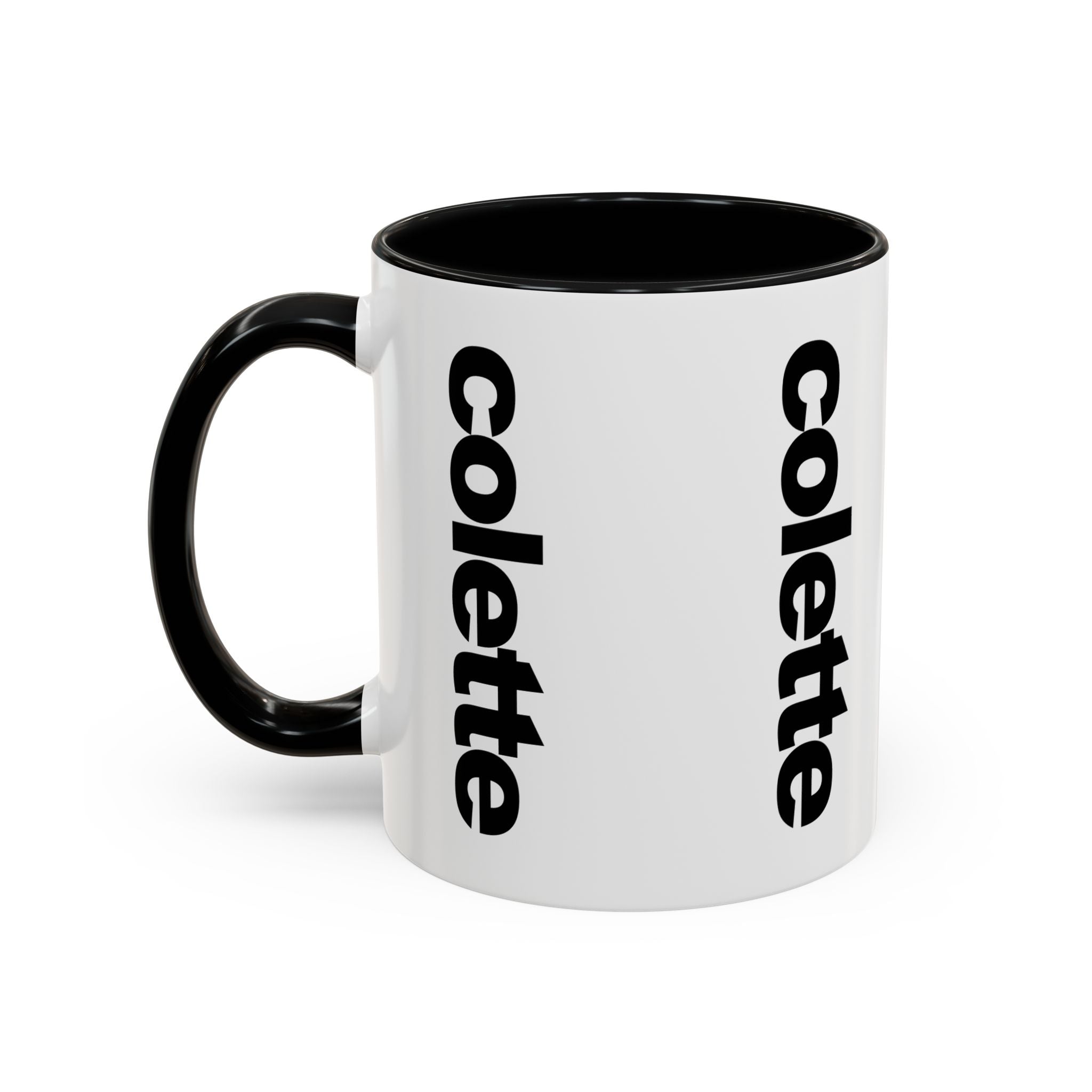 colette Accent Coffee Mug – Color Handle & Interior (11/15oz)