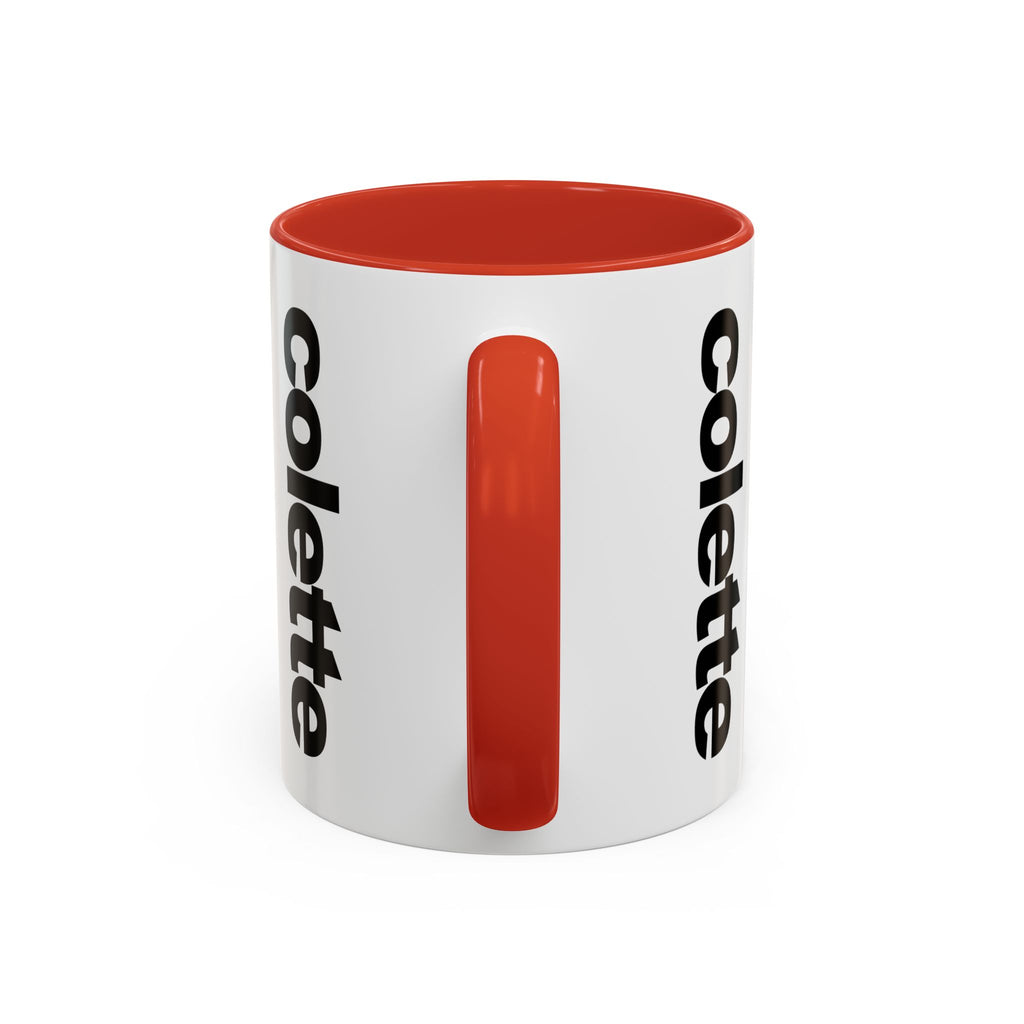 colette Accent Coffee Mug – Color Handle & Interior (11/15oz)