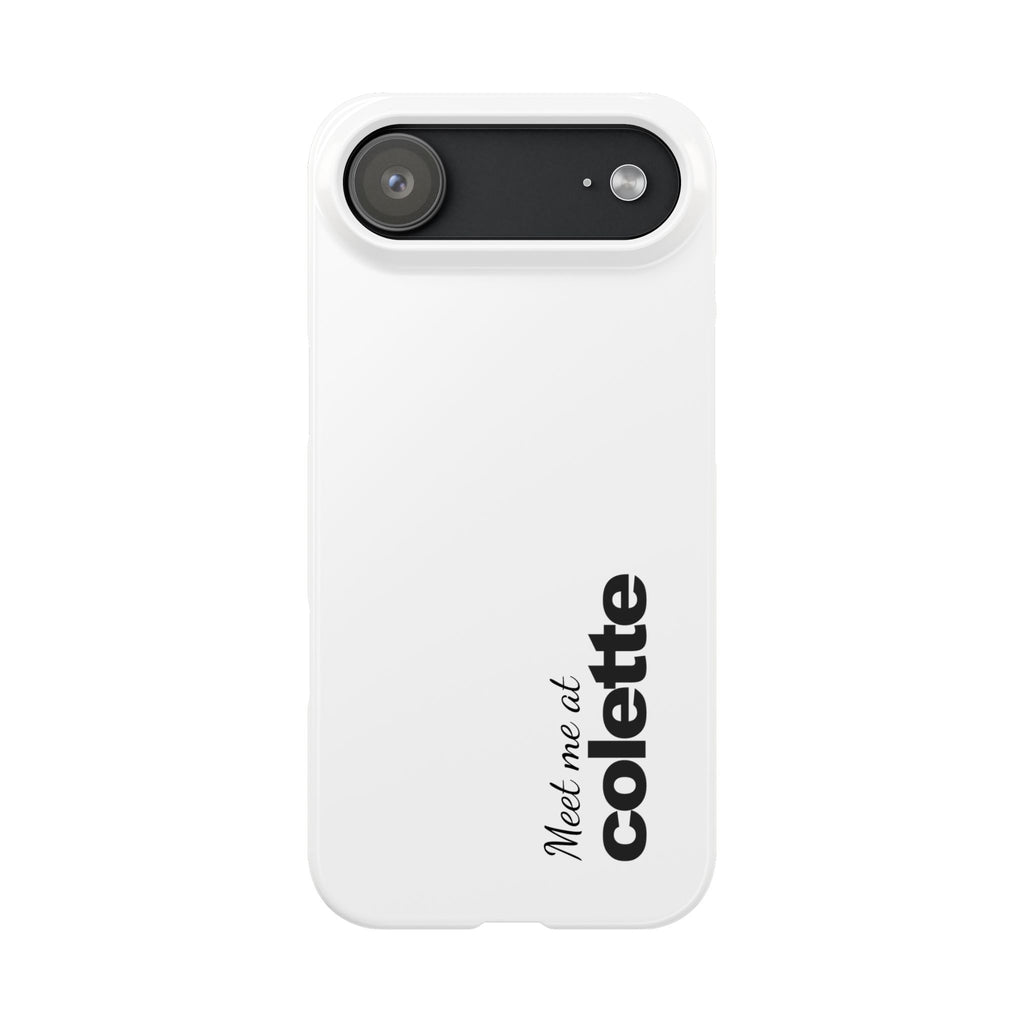 Slim Phone Case — "Meet me at colette" Phone Cover 'colette' logo