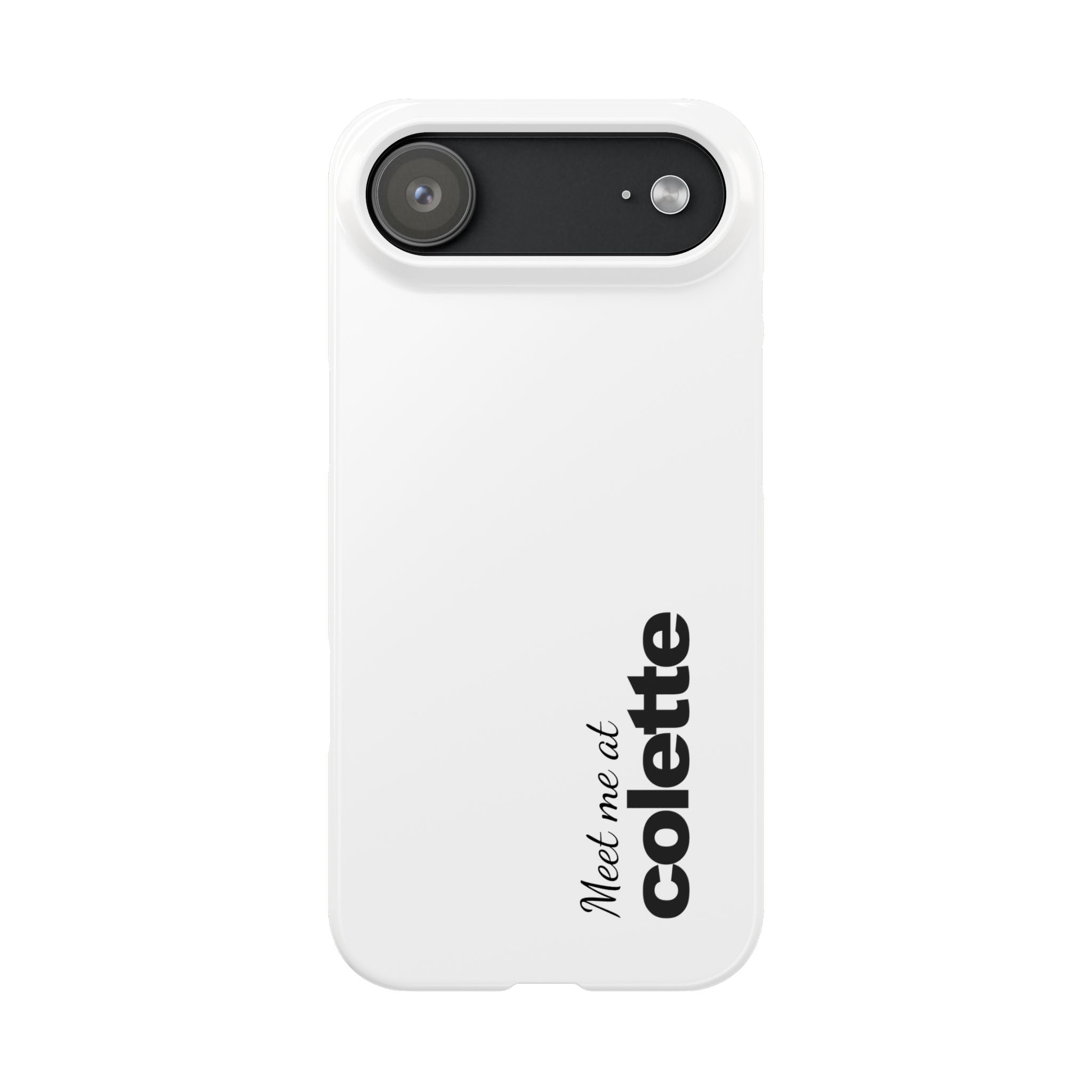 Slim Phone Case — "Meet me at colette" Phone Cover 'colette' logo