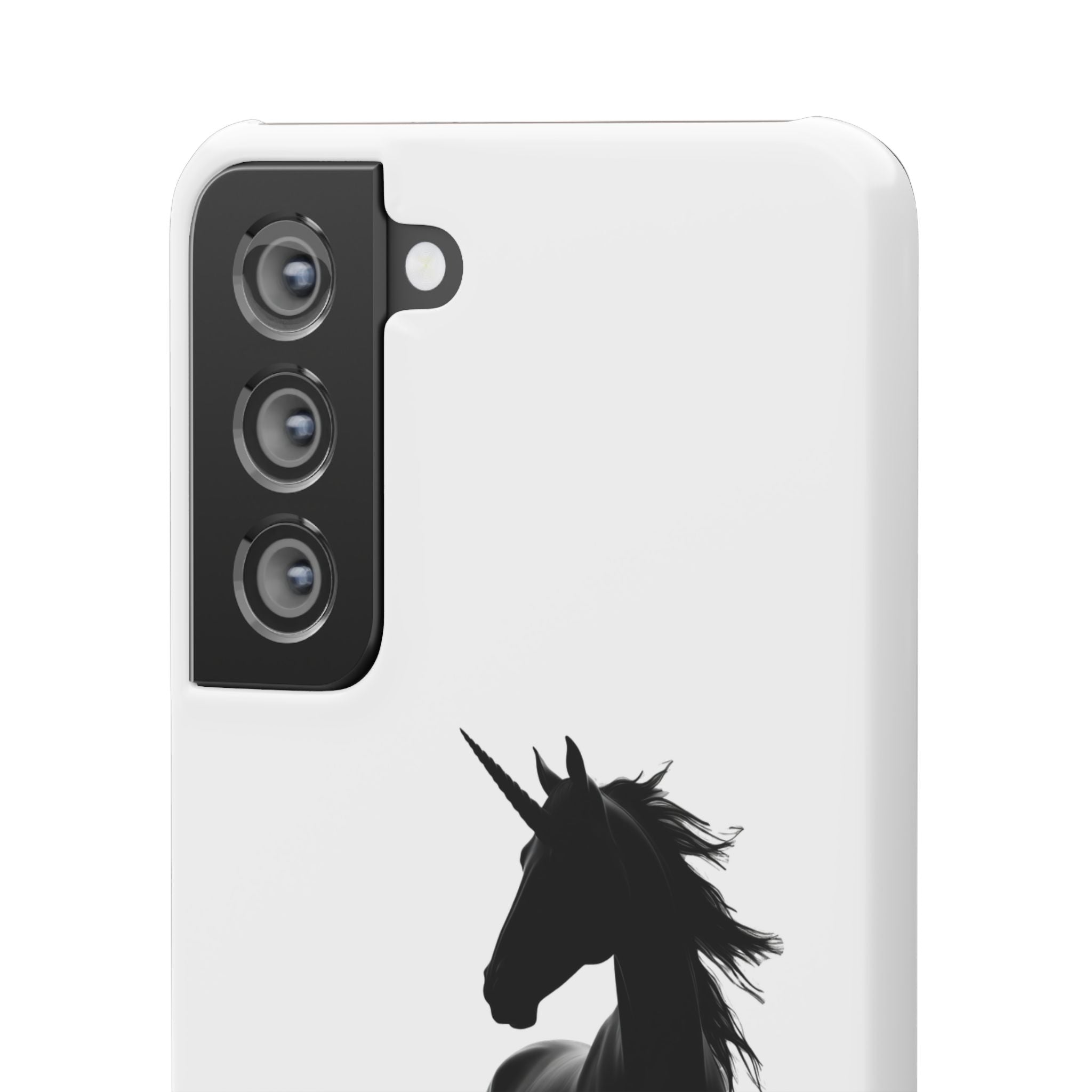 Unicorn Silhouette Phone Case – 'You found me' Protective Snap Case