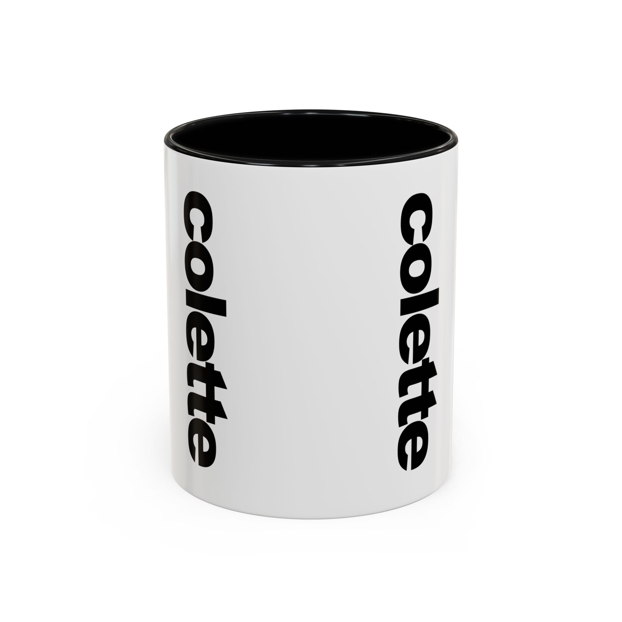 colette Accent Coffee Mug – Color Handle & Interior (11/15oz)