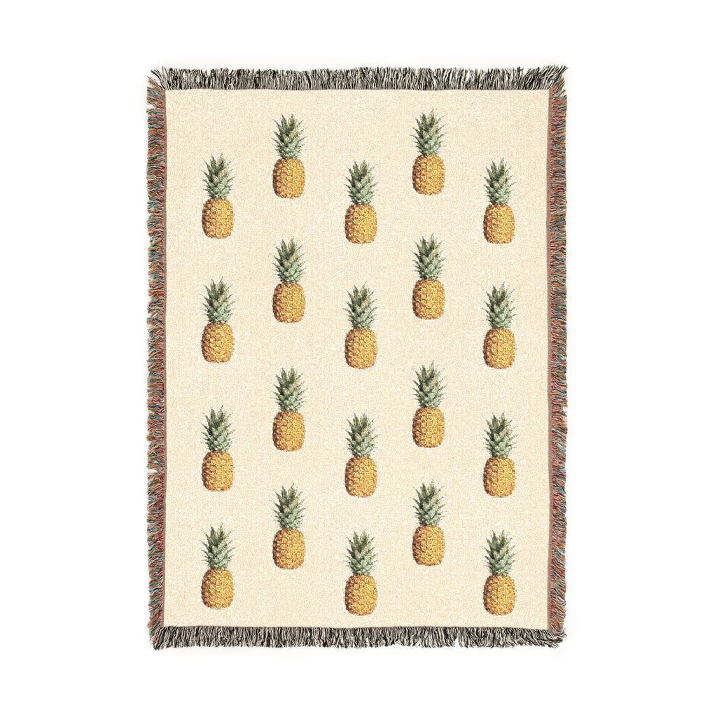 Pineapple Woven Throw Blanket - Decorative Throw