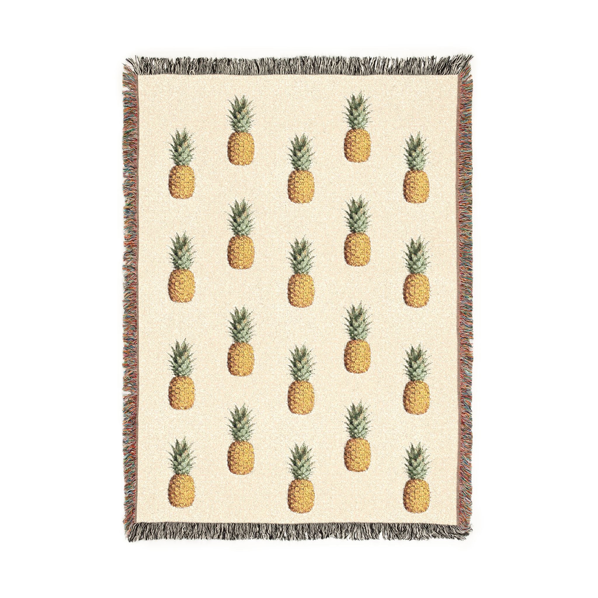 Pineapple Woven Throw Blanket - Decorative Throw