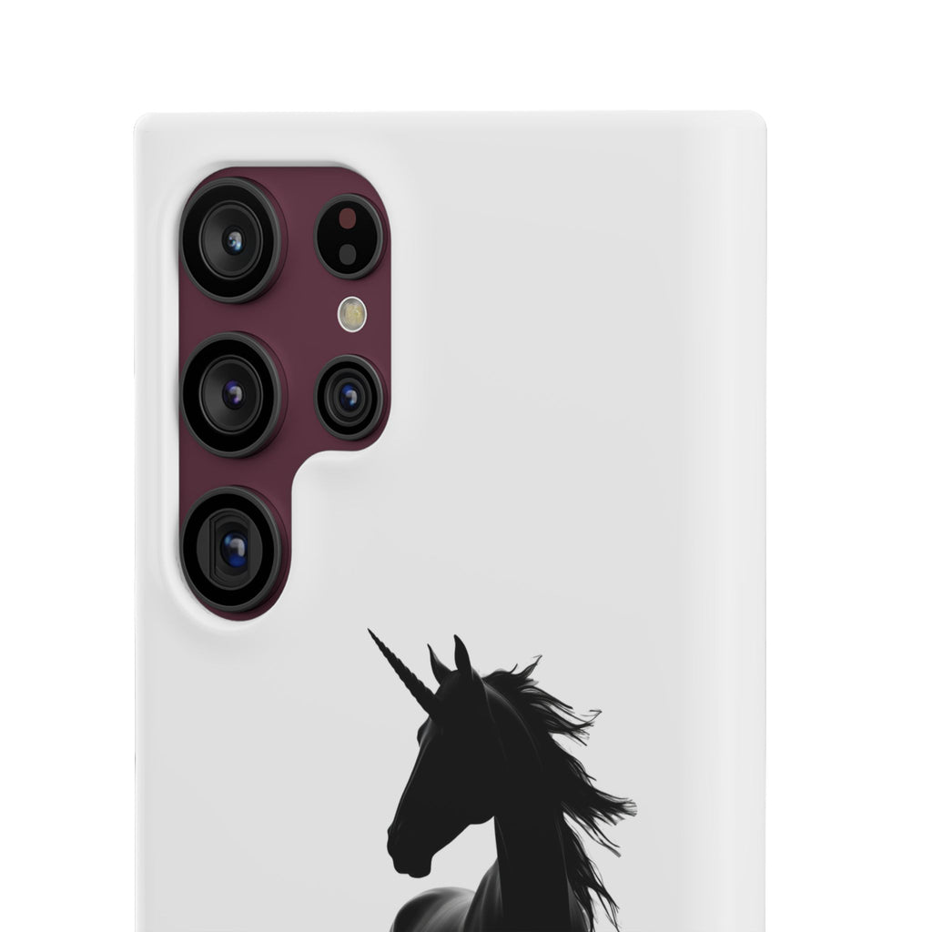 Unicorn Silhouette Phone Case – 'You found me' Protective Snap Case