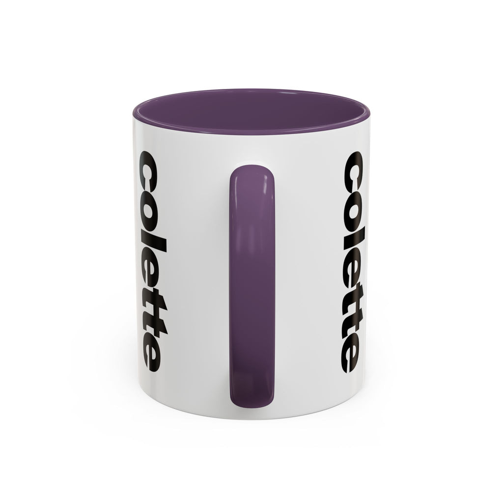 colette Accent Coffee Mug – Color Handle & Interior (11/15oz)