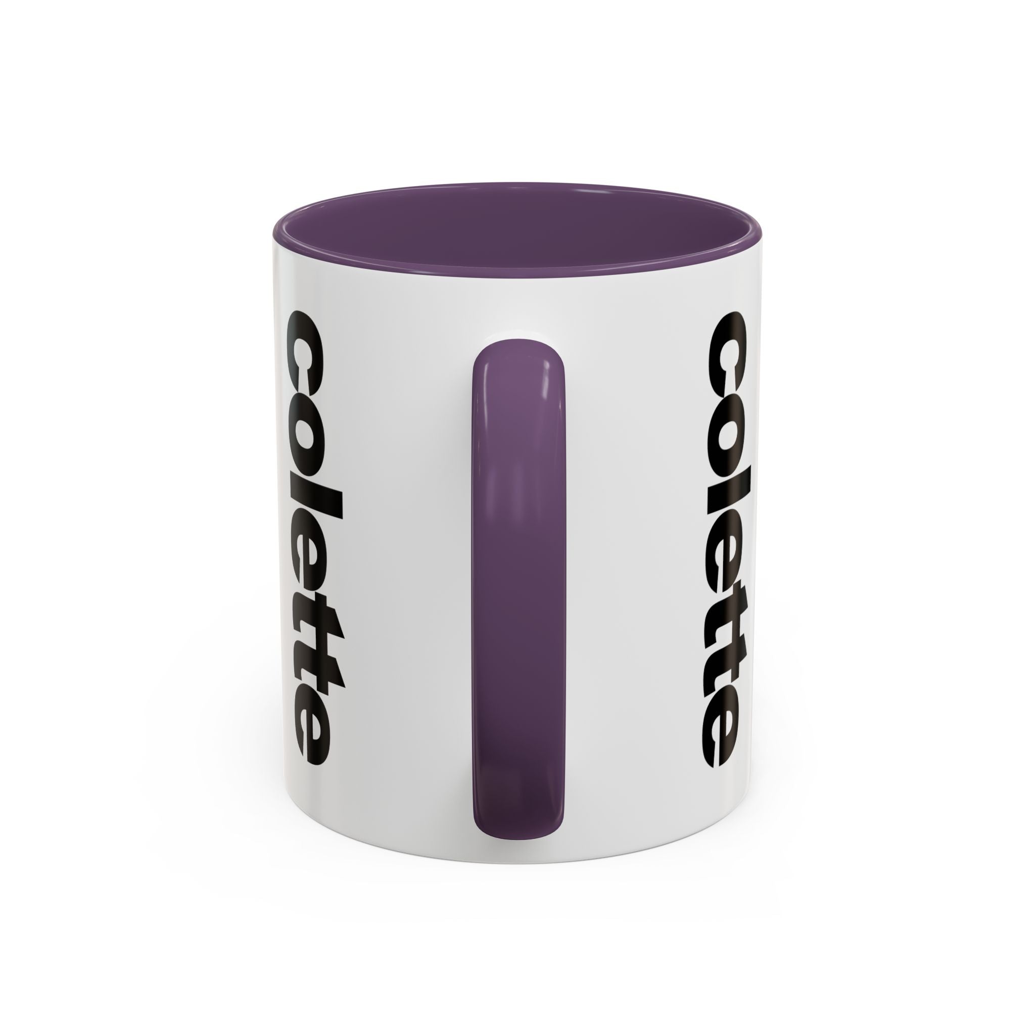 colette Accent Coffee Mug – Color Handle & Interior (11/15oz)
