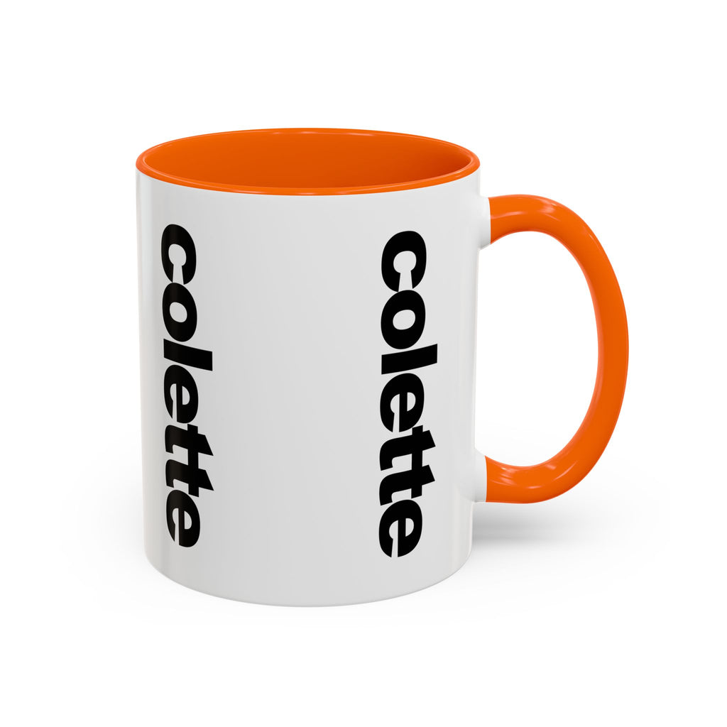 colette Accent Coffee Mug – Color Handle & Interior (11/15oz)