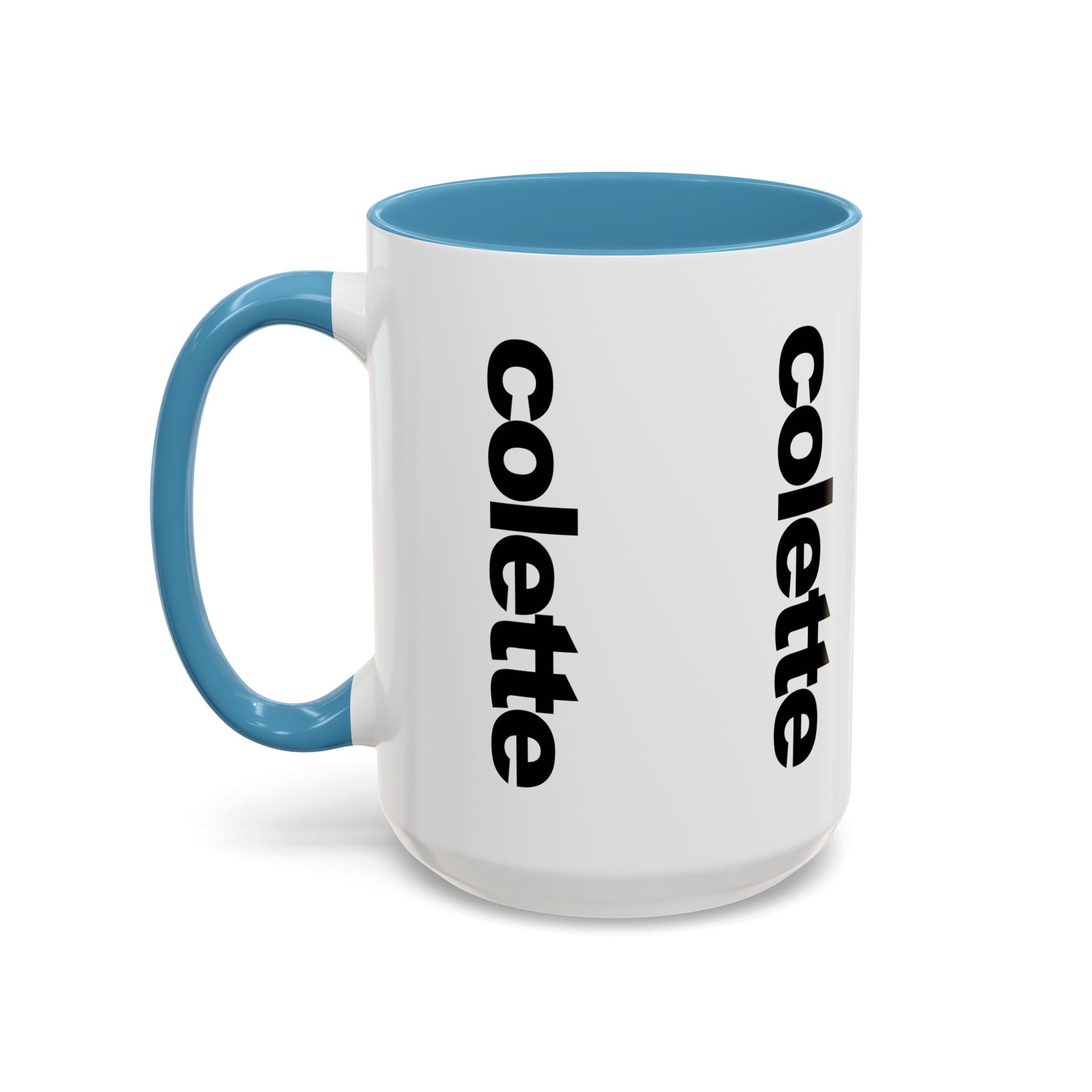 colette Accent Coffee Mug – Color Handle & Interior (11/15oz)
