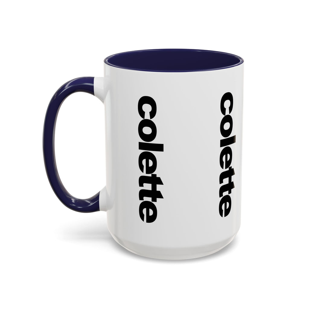 colette Accent Coffee Mug – Color Handle & Interior (11/15oz)