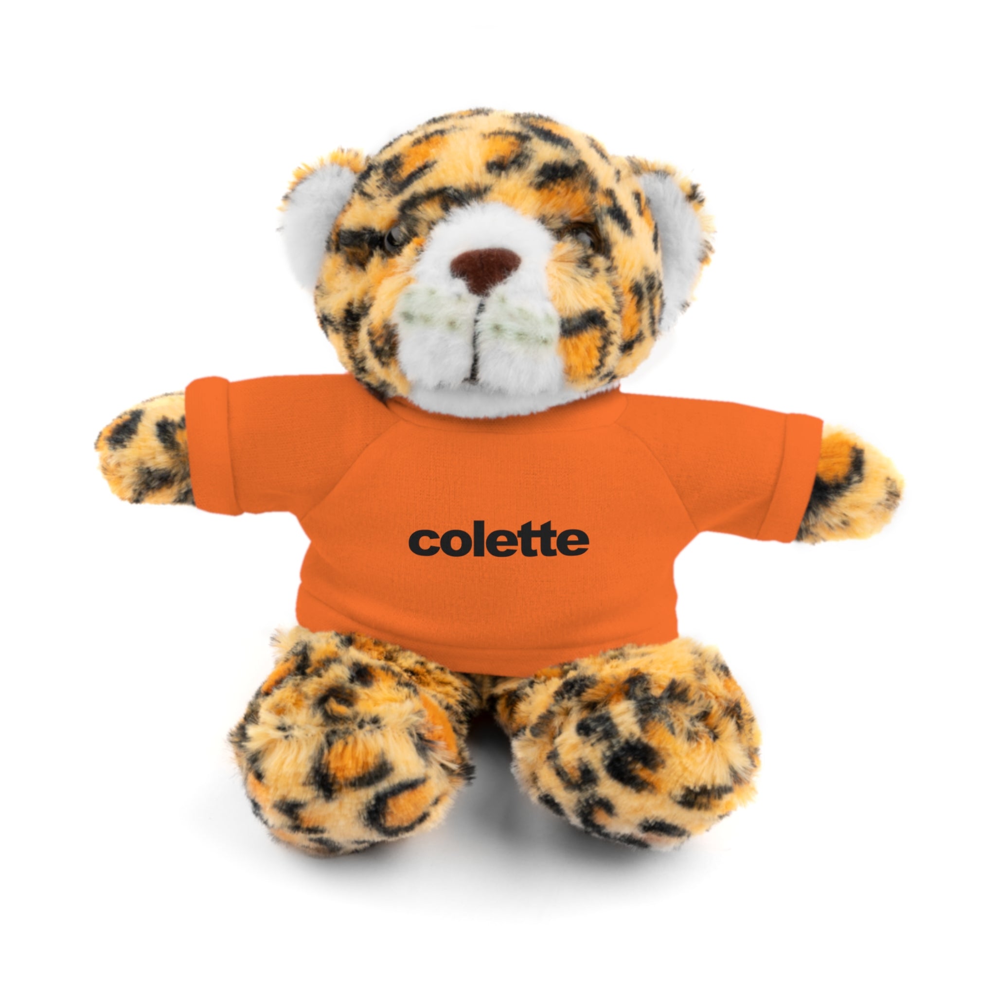 Stuffed Animal with 'colette' Logo Tee - 6 ANIMALS & 6 COLORS