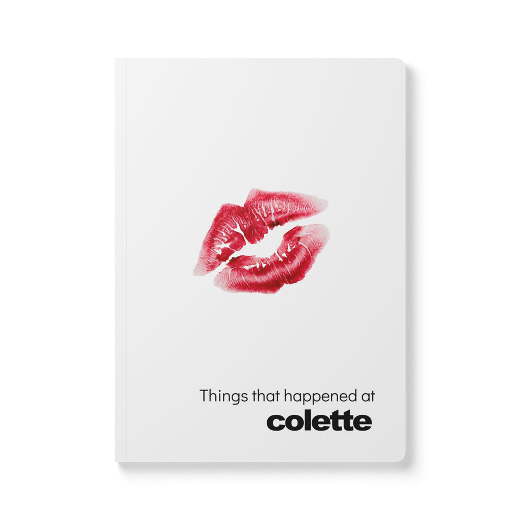 Softcover Journal — “Things that happened at colette” Kiss Print Notebook