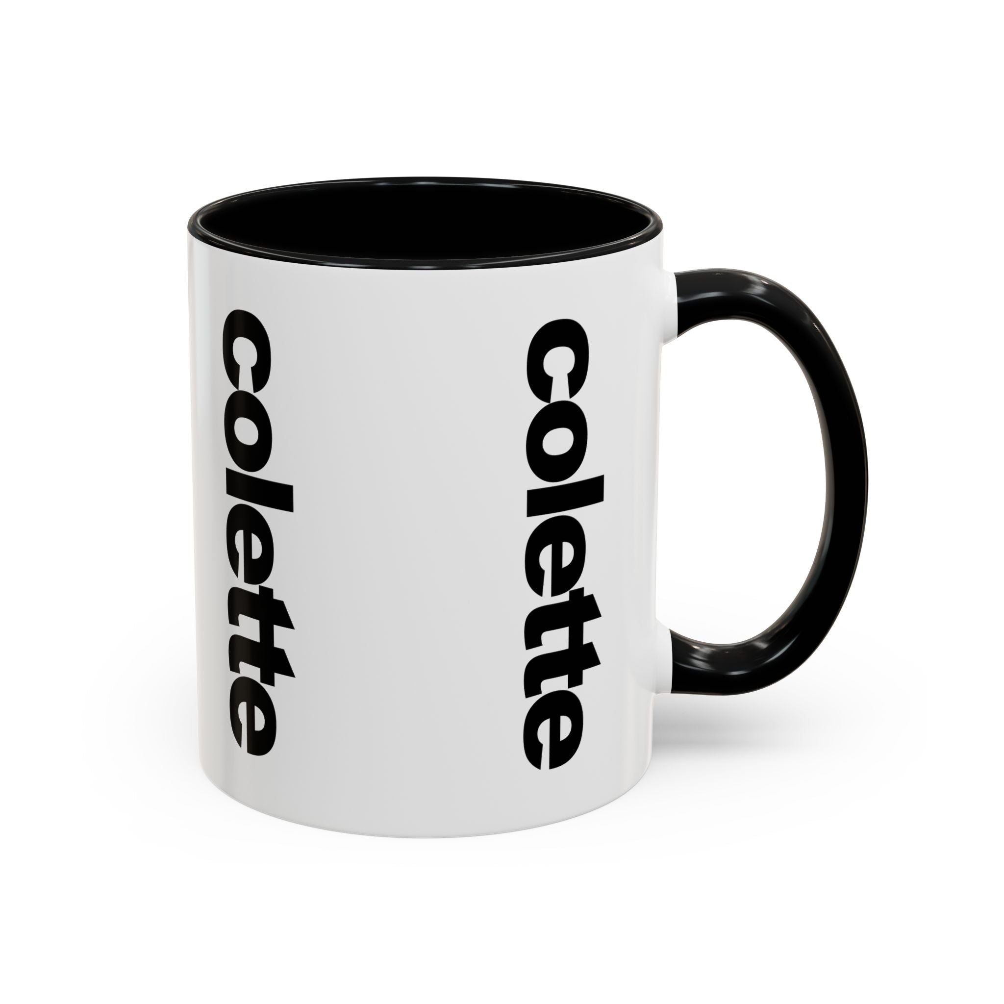 colette Accent Coffee Mug – Color Handle & Interior (11/15oz)