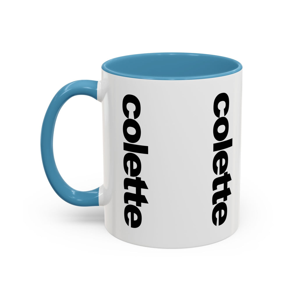 colette Accent Coffee Mug – Color Handle & Interior (11/15oz)