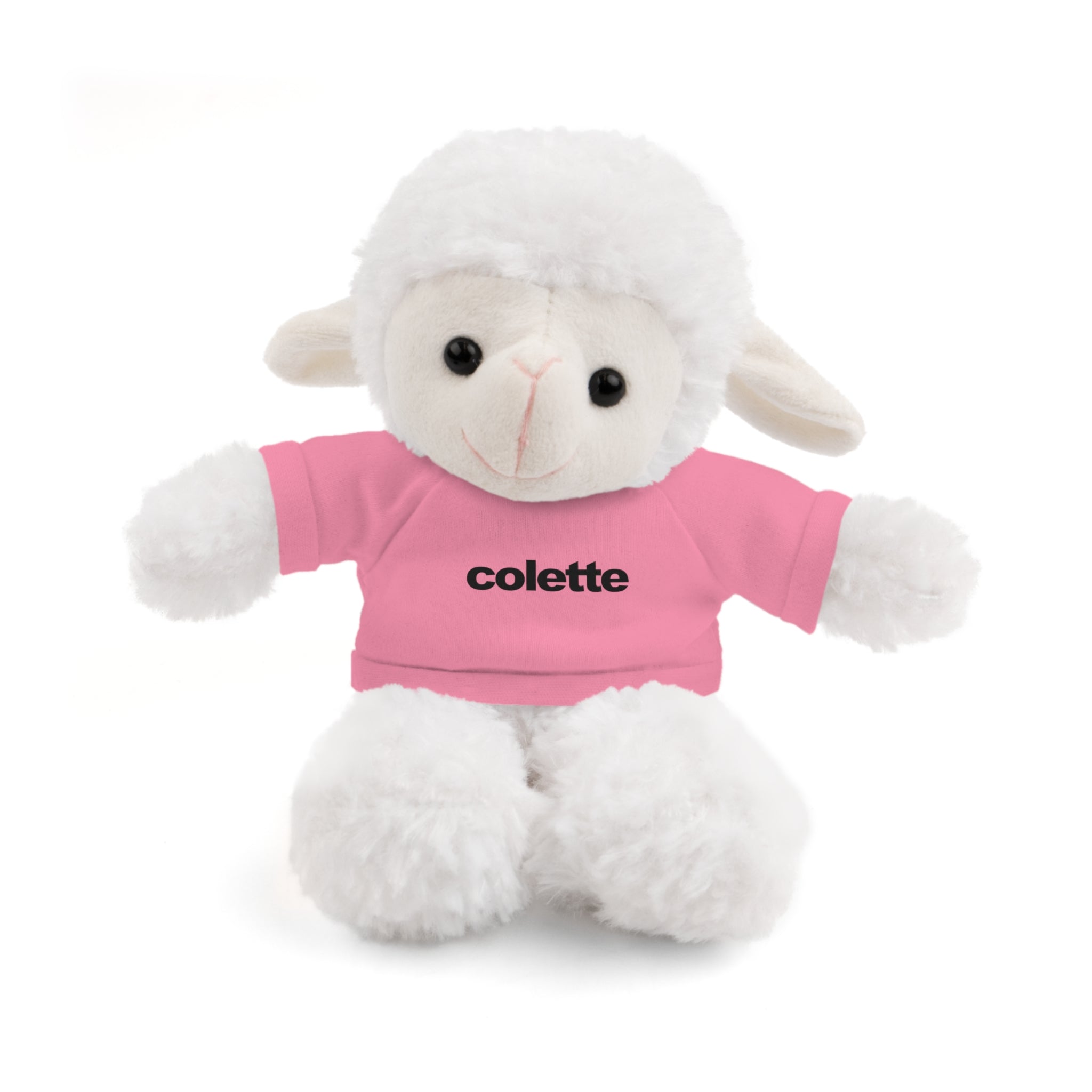 Stuffed Animal with 'colette' Logo Tee - 6 ANIMALS & 6 COLORS
